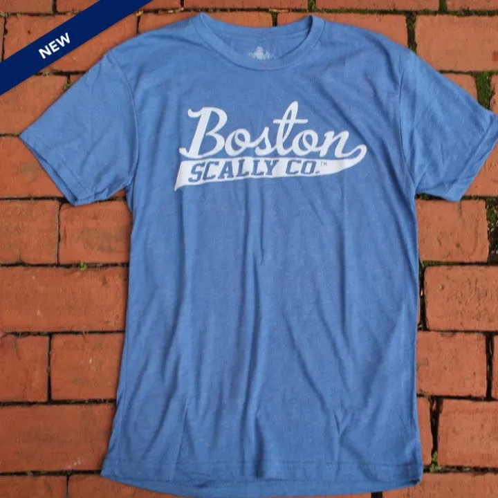 Boston Scally The Tee T-Shirt - Blue sold by Boston Scally