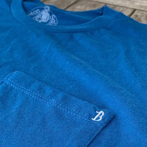 Boston Scally The Basics Pocket Tee - Cool Blue sold by Boston Scally product image thumbnail 2