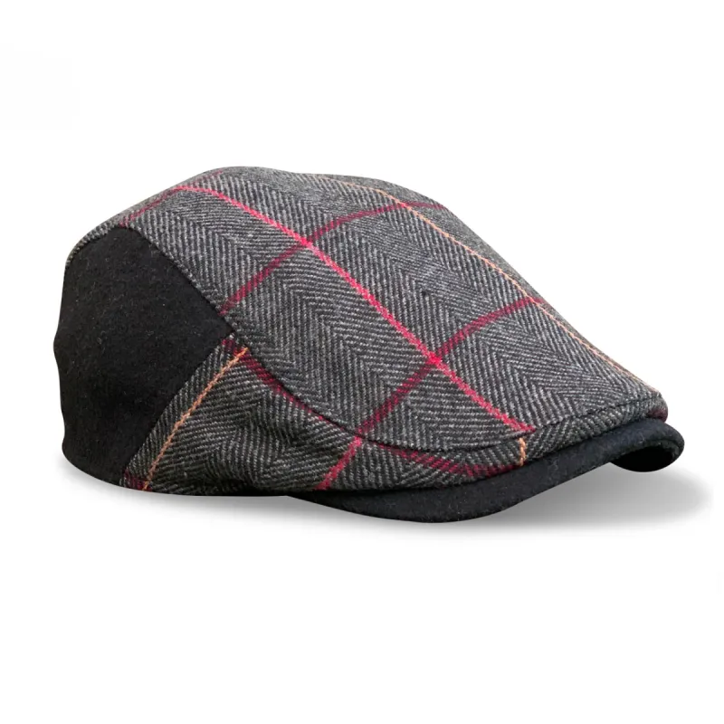 The Whiskey Boston Scally Cap - Smoke & Rye Plaid sold by Boston Scally