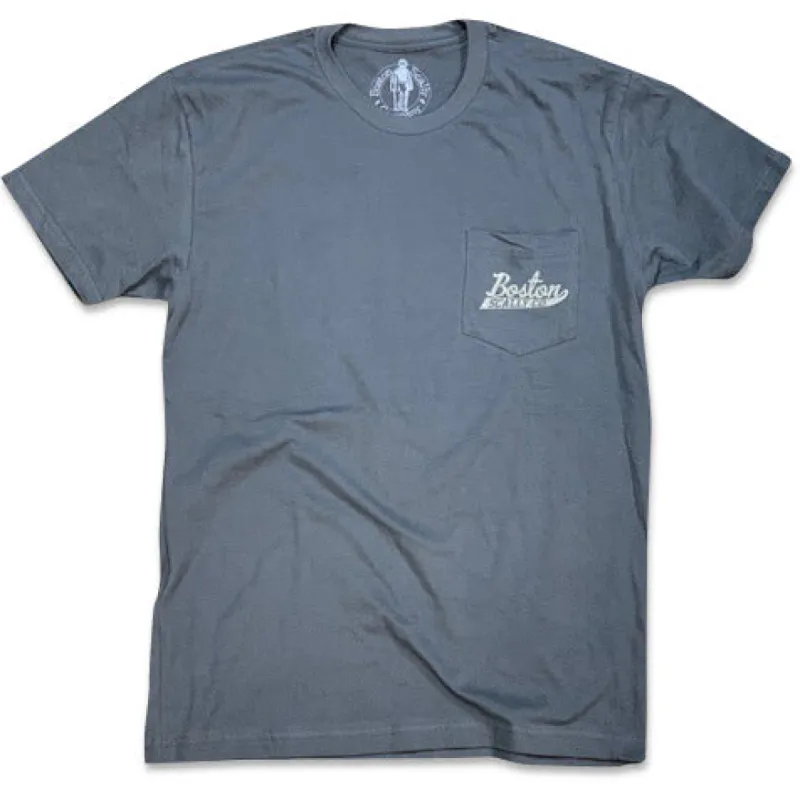 Boston Scally The Industrial Pocket Tee T-Shirt - Metal Grey sold by Boston Scally
