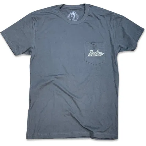Boston Scally The Industrial Pocket Tee T-Shirt - Metal Grey sold by Boston Scally