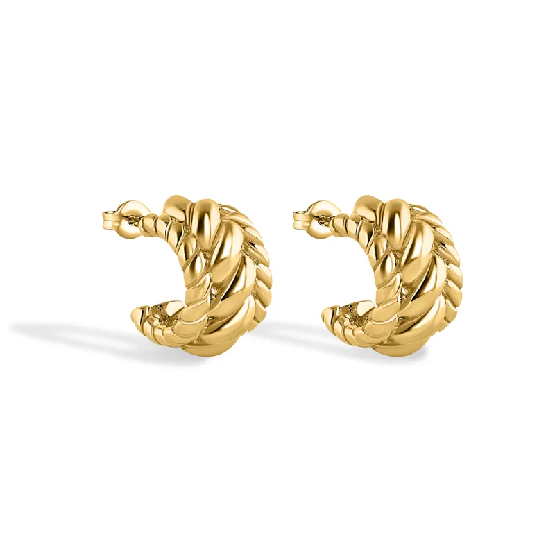 Braided Hoops sold by Mazin Jewels