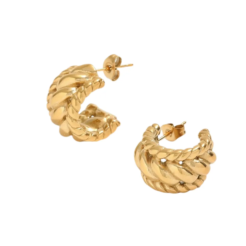 Braided Hoops sold by Mazin Jewels product image thumbnail 2