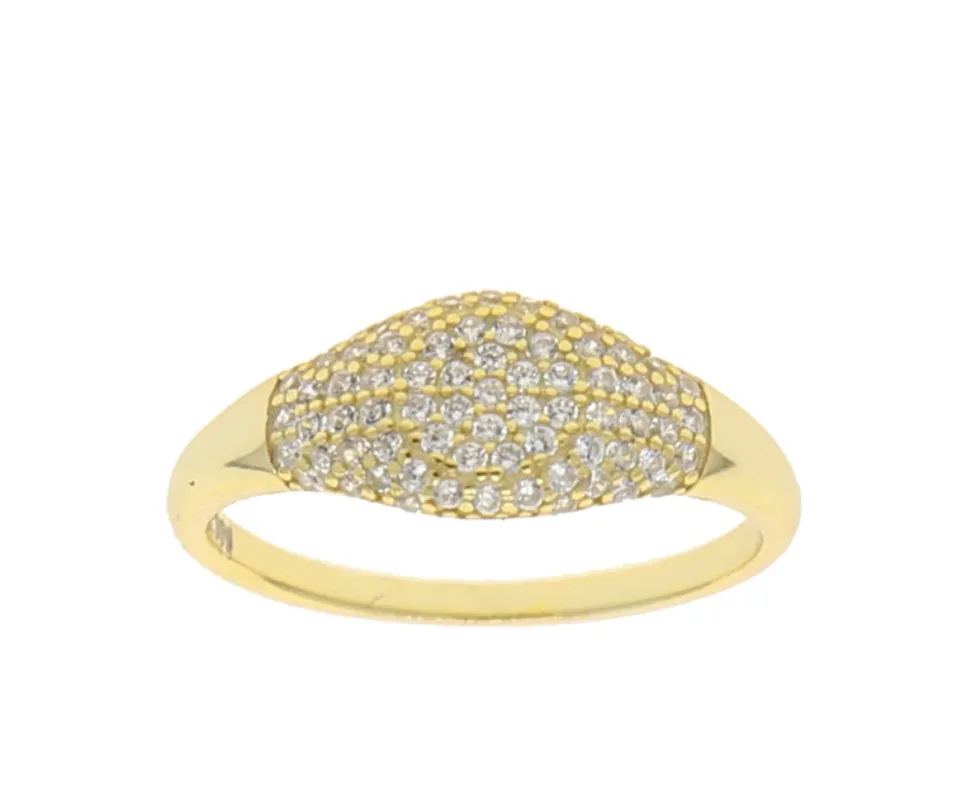 Pave Signet Ring sold by Mazin Jewels