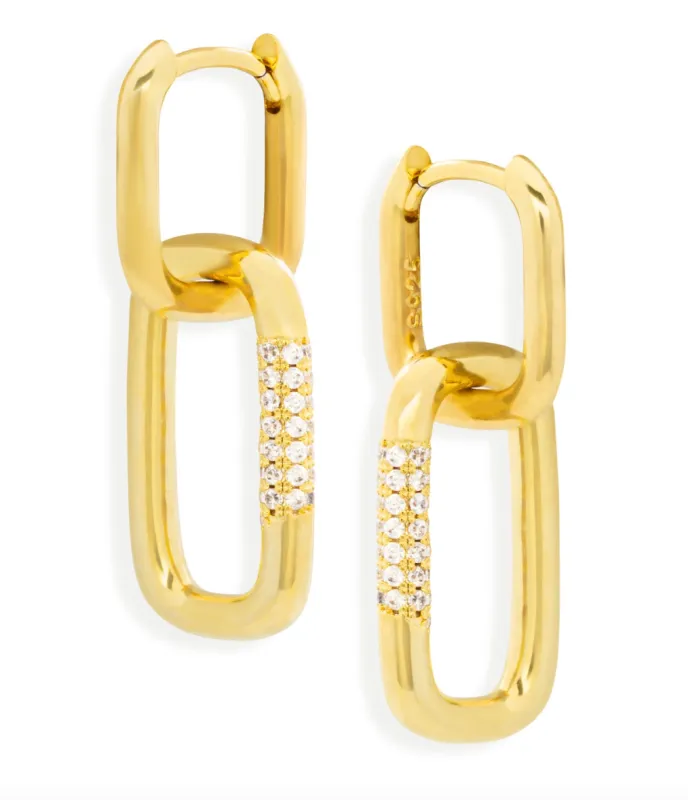 Double Lock Earrings sold by Mazin Jewels