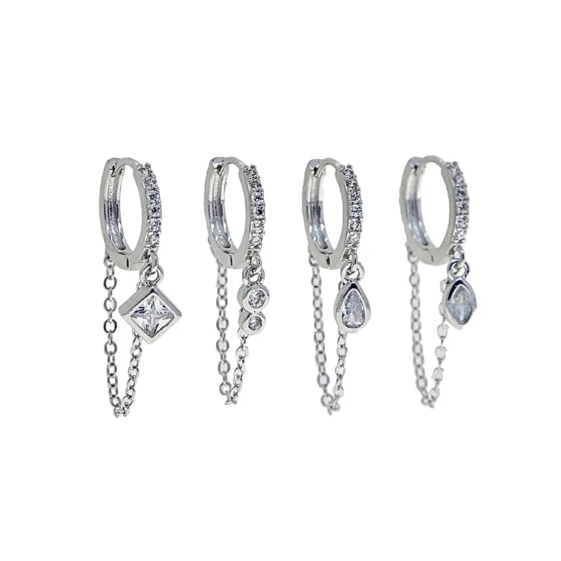 Kyla Chain Earring Set made by Mazin Jewels