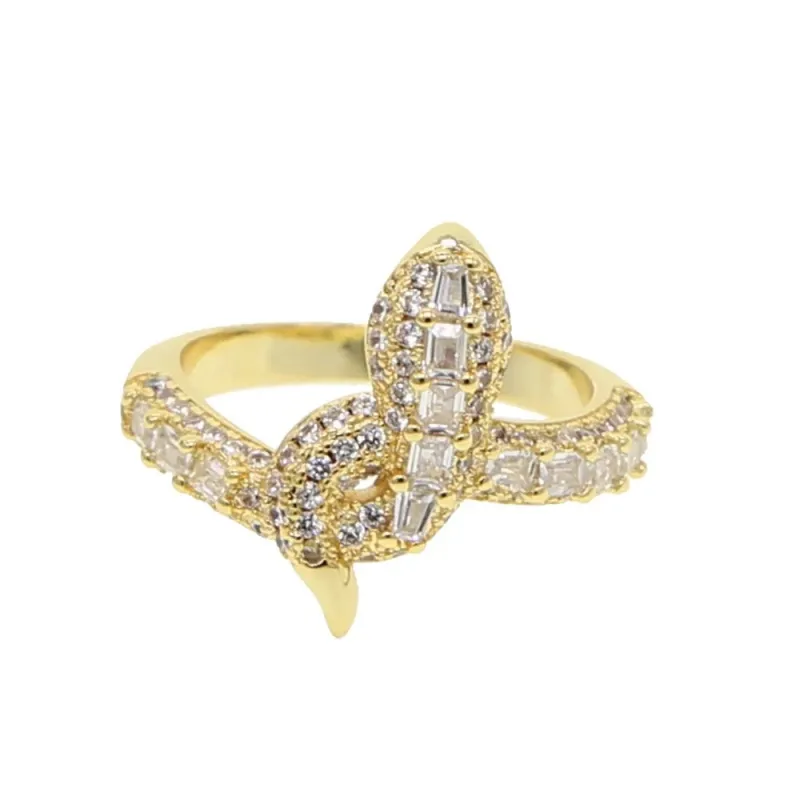 Pave Snake Ring sold by Mazin Jewels