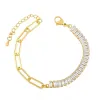 Baguette Chain Bracelet sold by Mazin Jewels