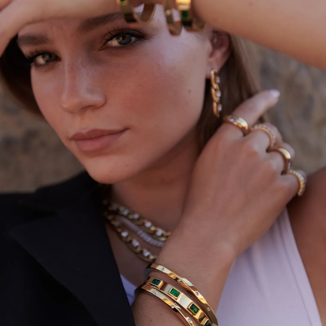 Geometric Bangle sold by Mazin Jewels product image thumbnail 3