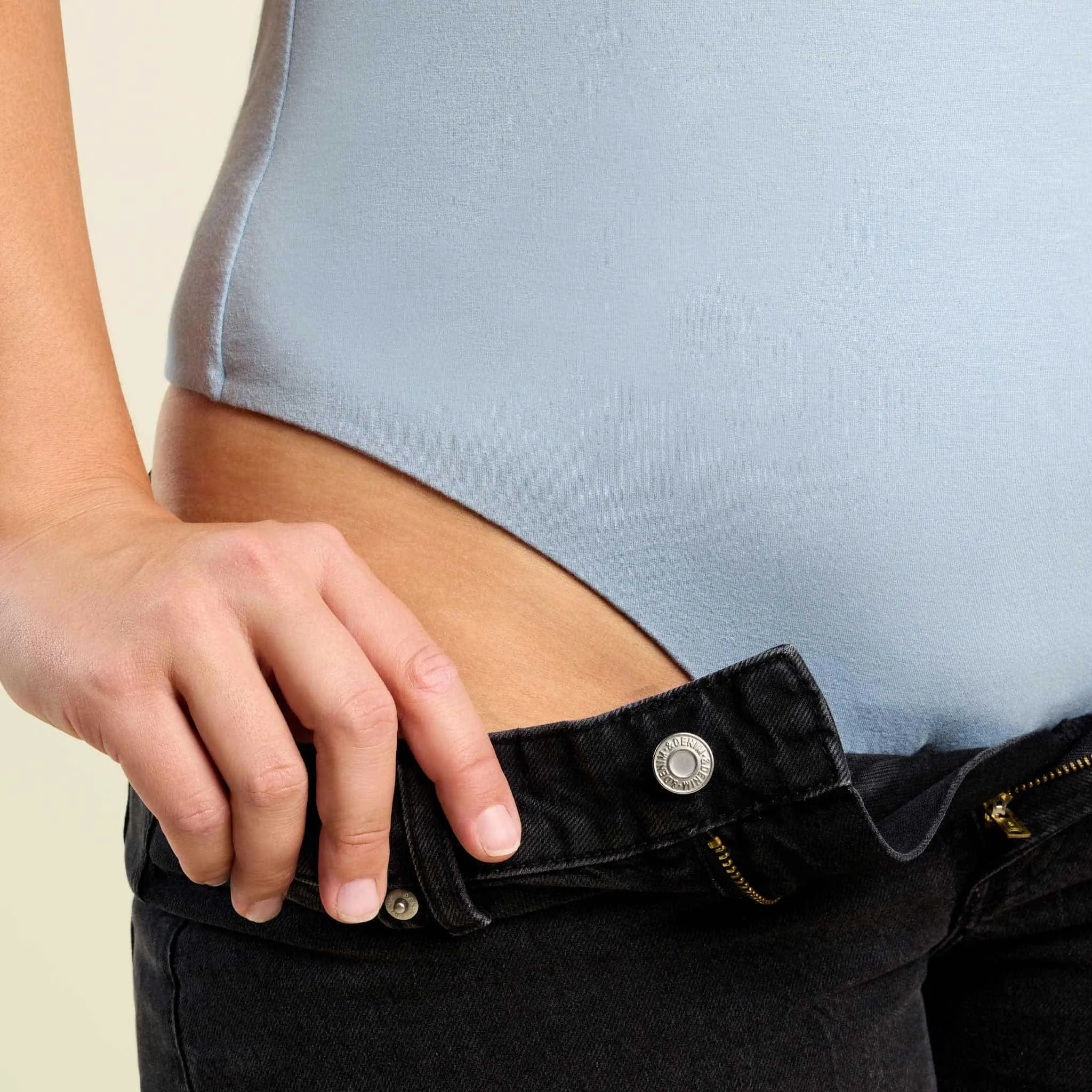 Cotton Stretch Classic Crewneck Tank Bodysuit | Mist sold by nuuds product image thumbnail 5