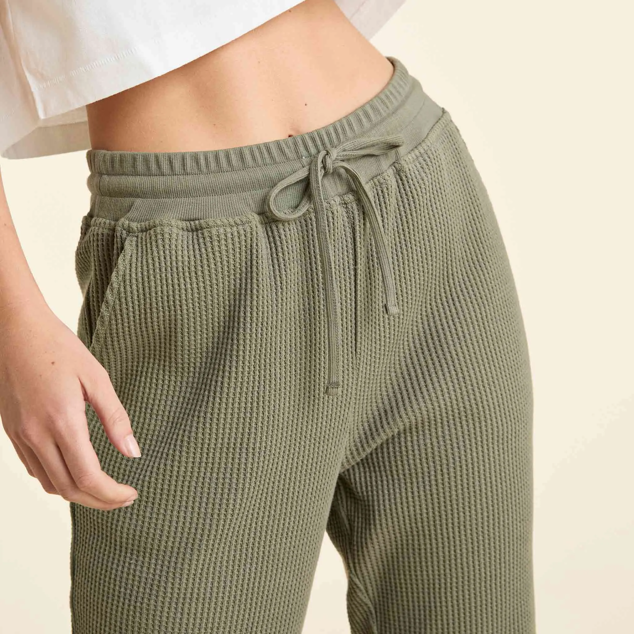 Waffle Jogger | Olive sold by nuuds product image thumbnail 5