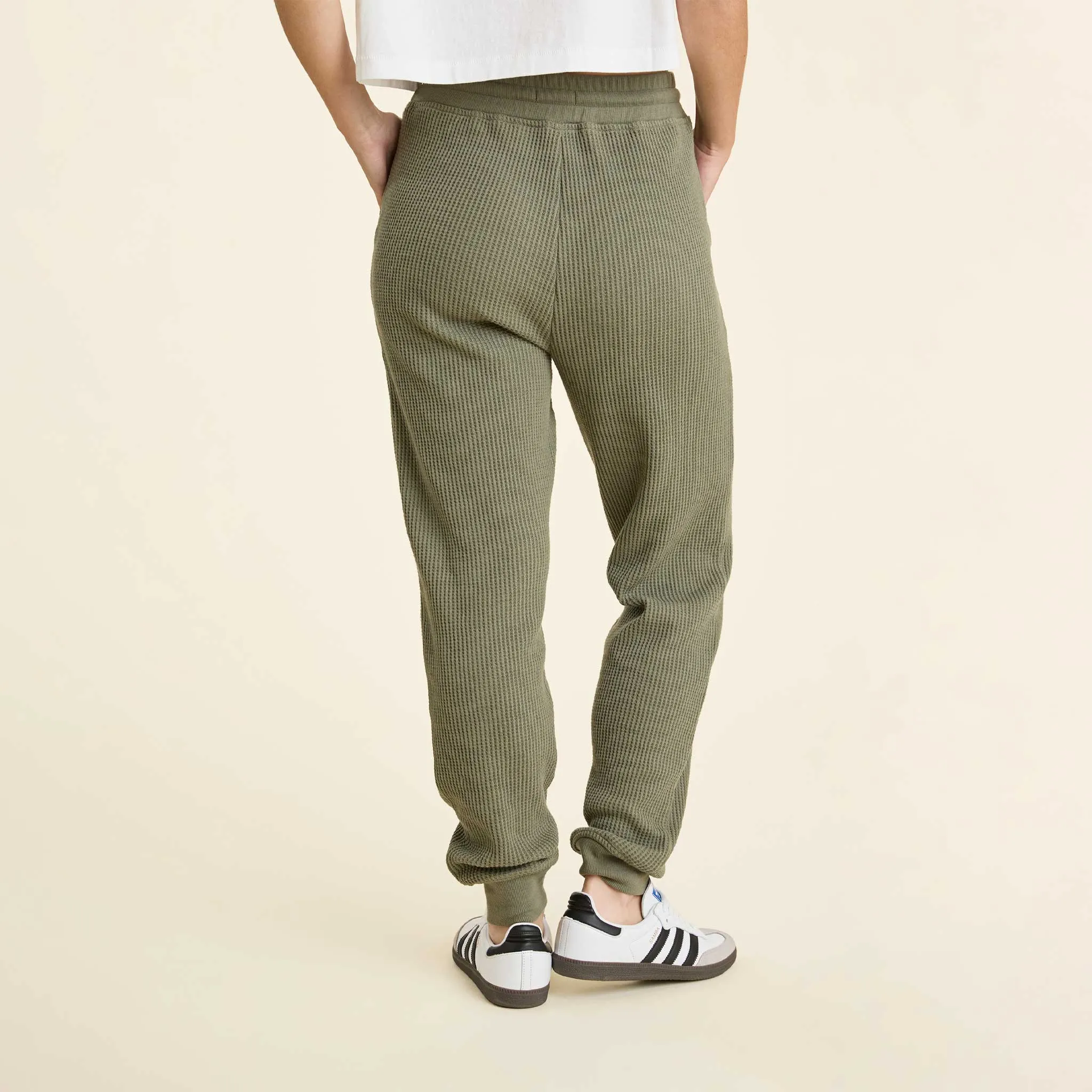 Waffle Jogger | Olive sold by nuuds product image thumbnail 4