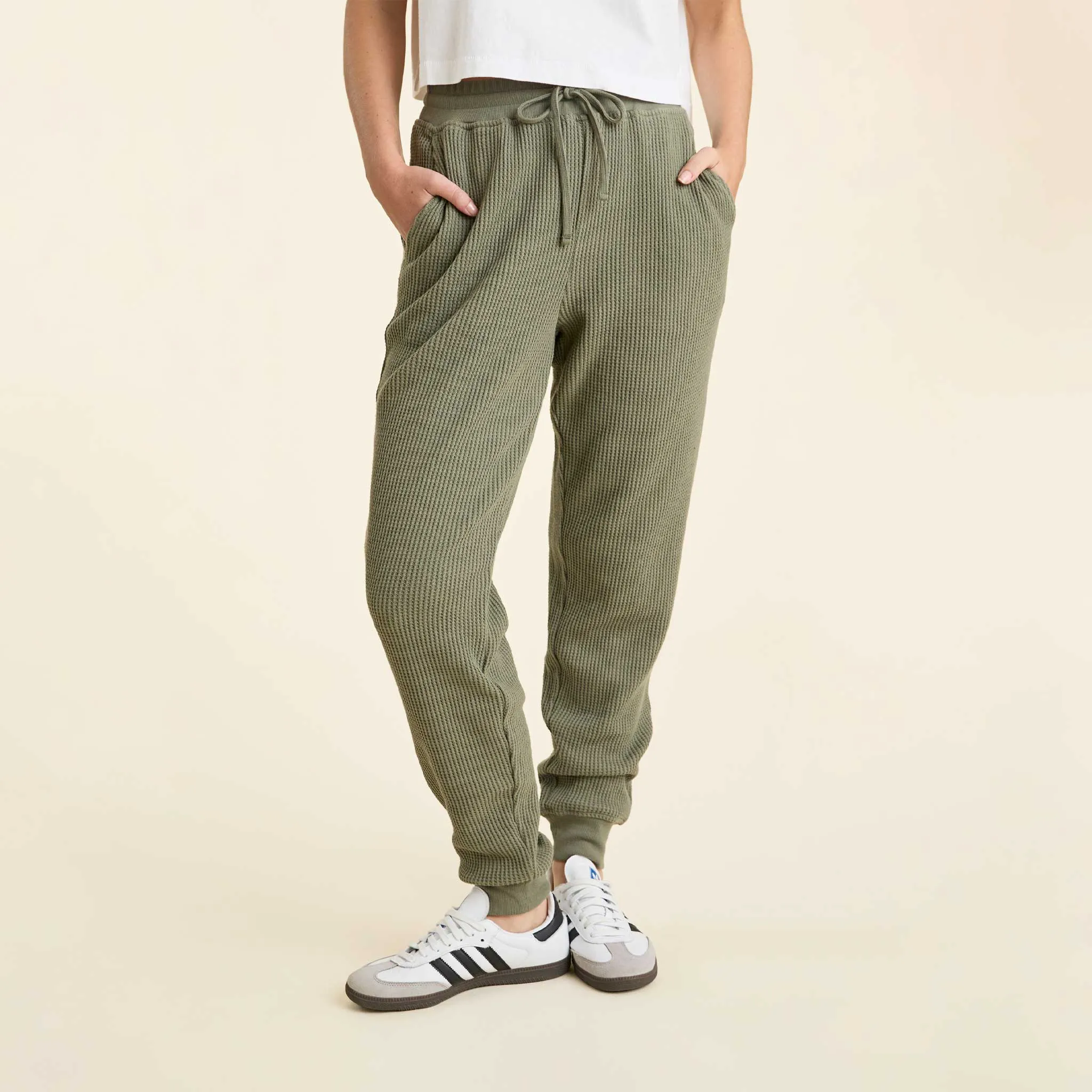 Waffle Jogger | Olive sold by nuuds