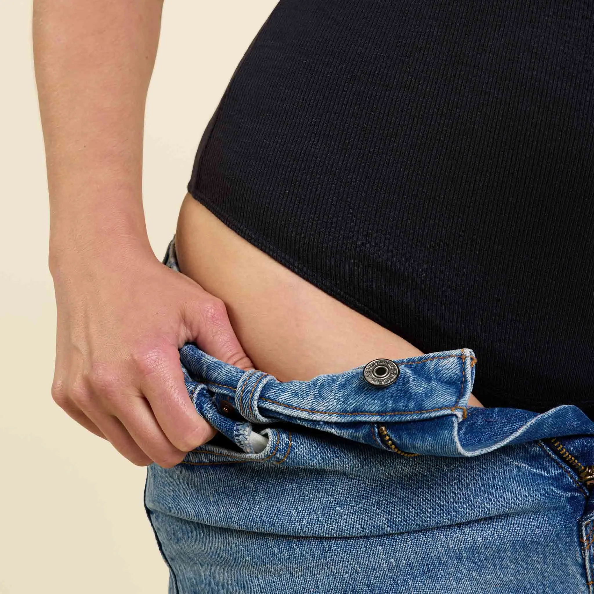 Slinky Rib Short Sleeve Bodysuit | Black sold by nuuds product image thumbnail 5