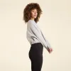 Vintage Fleece Cinch Waist Sweatshirt | Heather Grey sold by nuuds