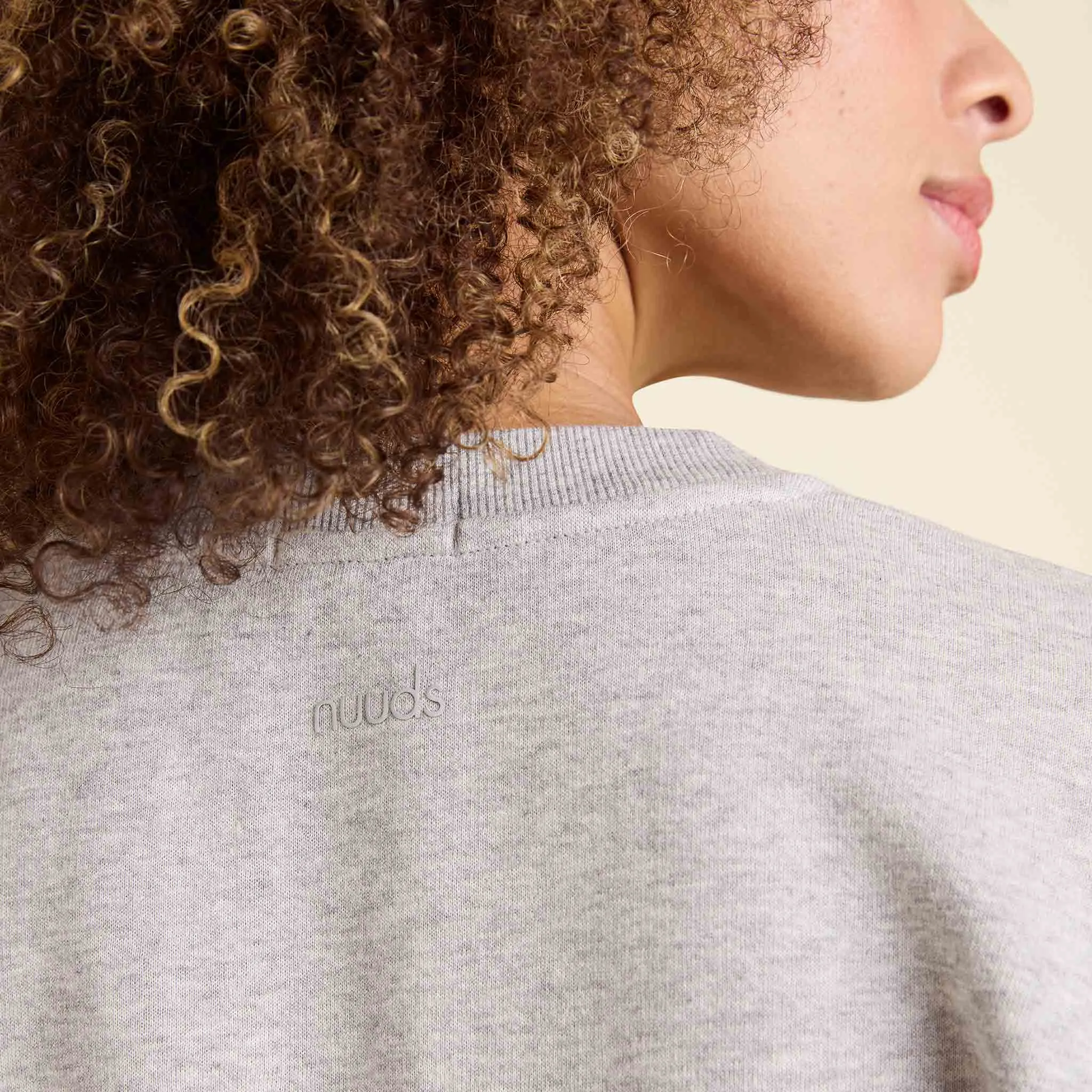 Vintage Fleece Cinch Waist Sweatshirt | Heather Grey sold by nuuds product image thumbnail 5