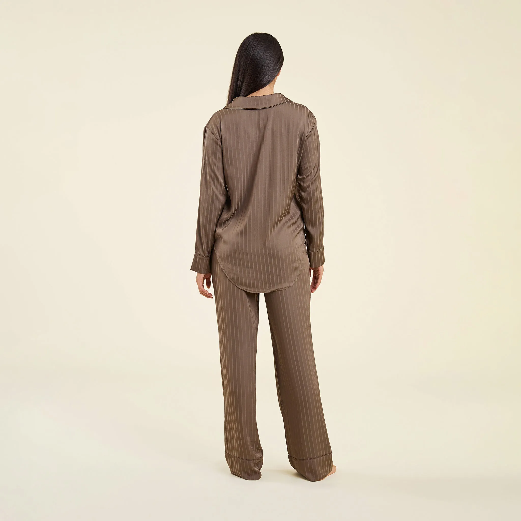 Satin Pajama Set | Mocha sold by nuuds product image thumbnail 4