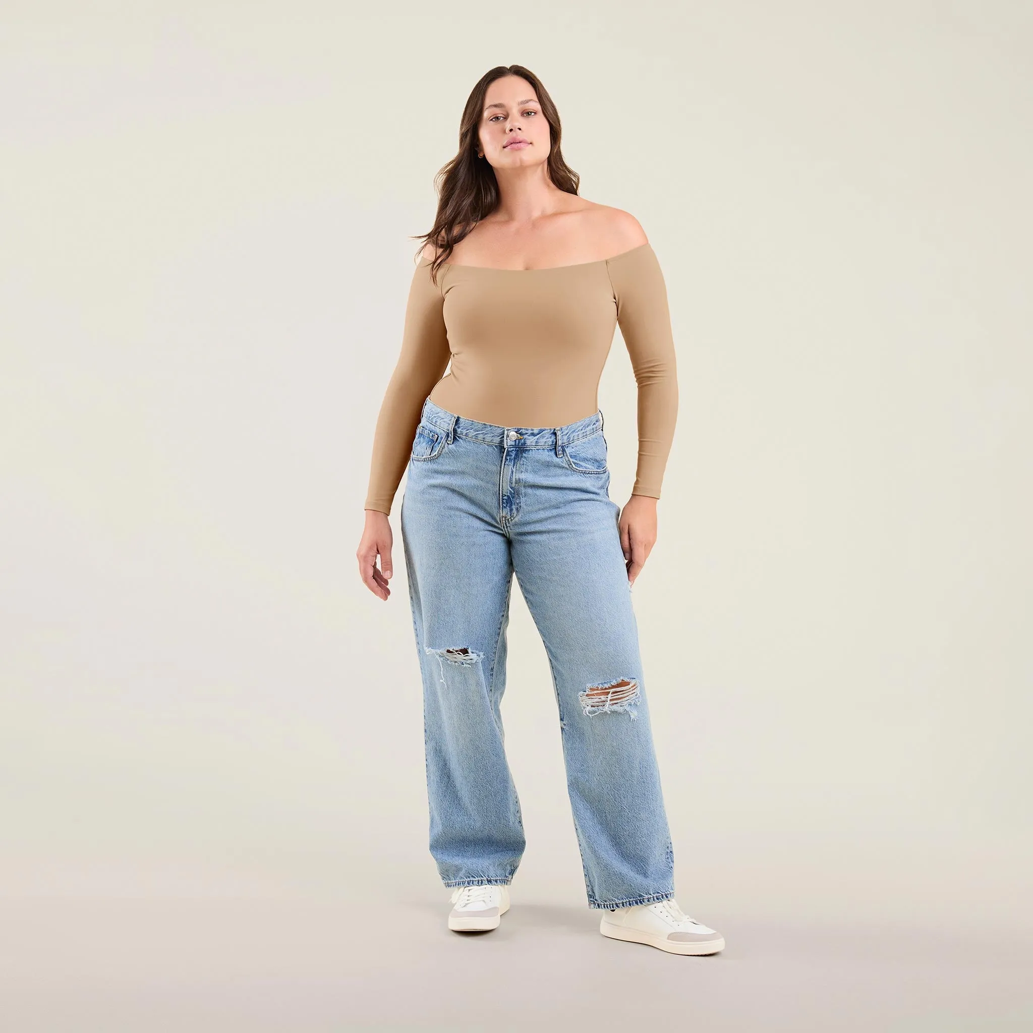 Off The Shoulder Bodysuit | Oat sold by nuuds product image thumbnail 2