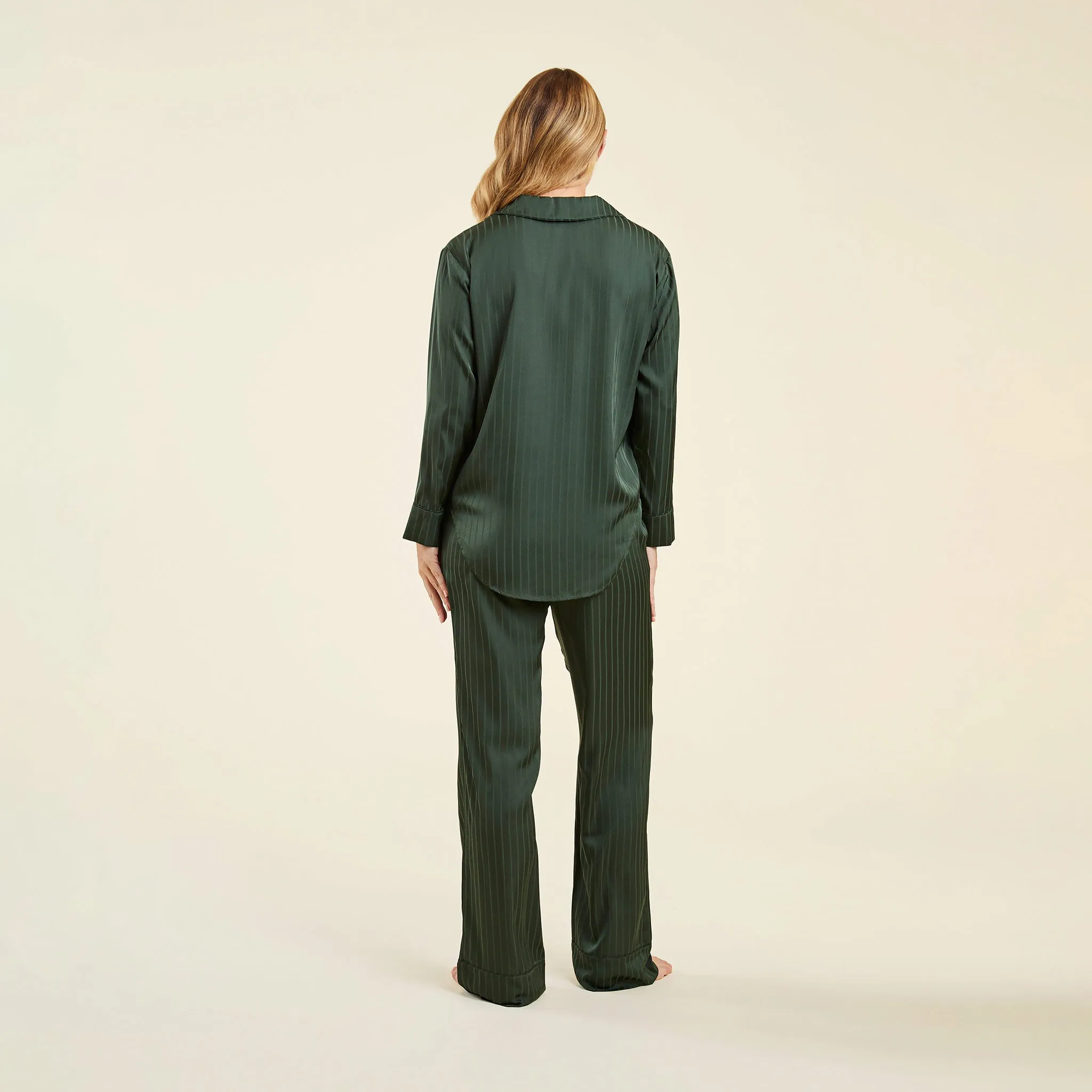 Satin Pajama Set | Evergreen sold by nuuds product image thumbnail 4