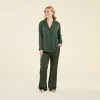 Satin Pajama Set | Evergreen sold by nuuds