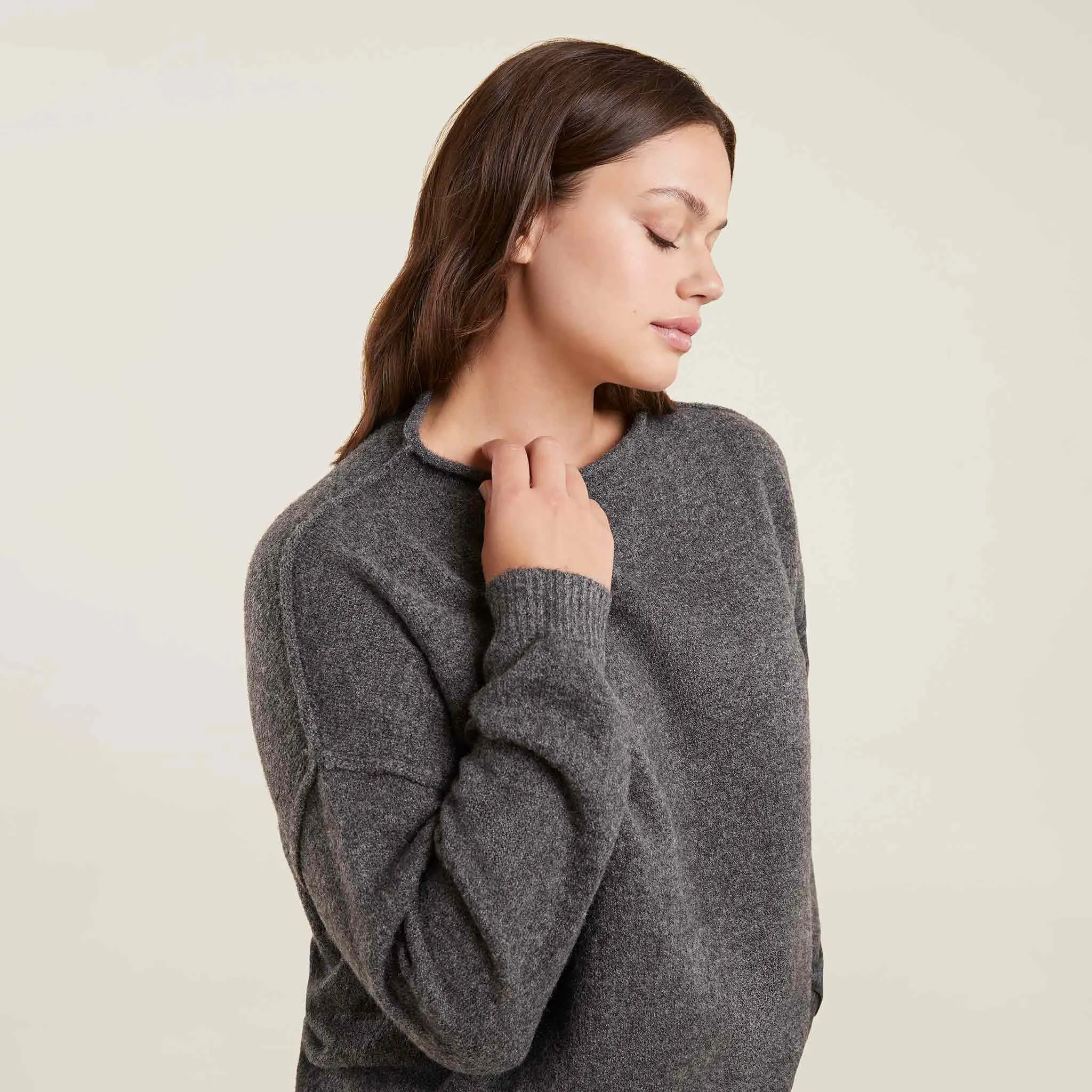 Cozy Knit Sweater | Charcoal sold by nuuds product image thumbnail 5