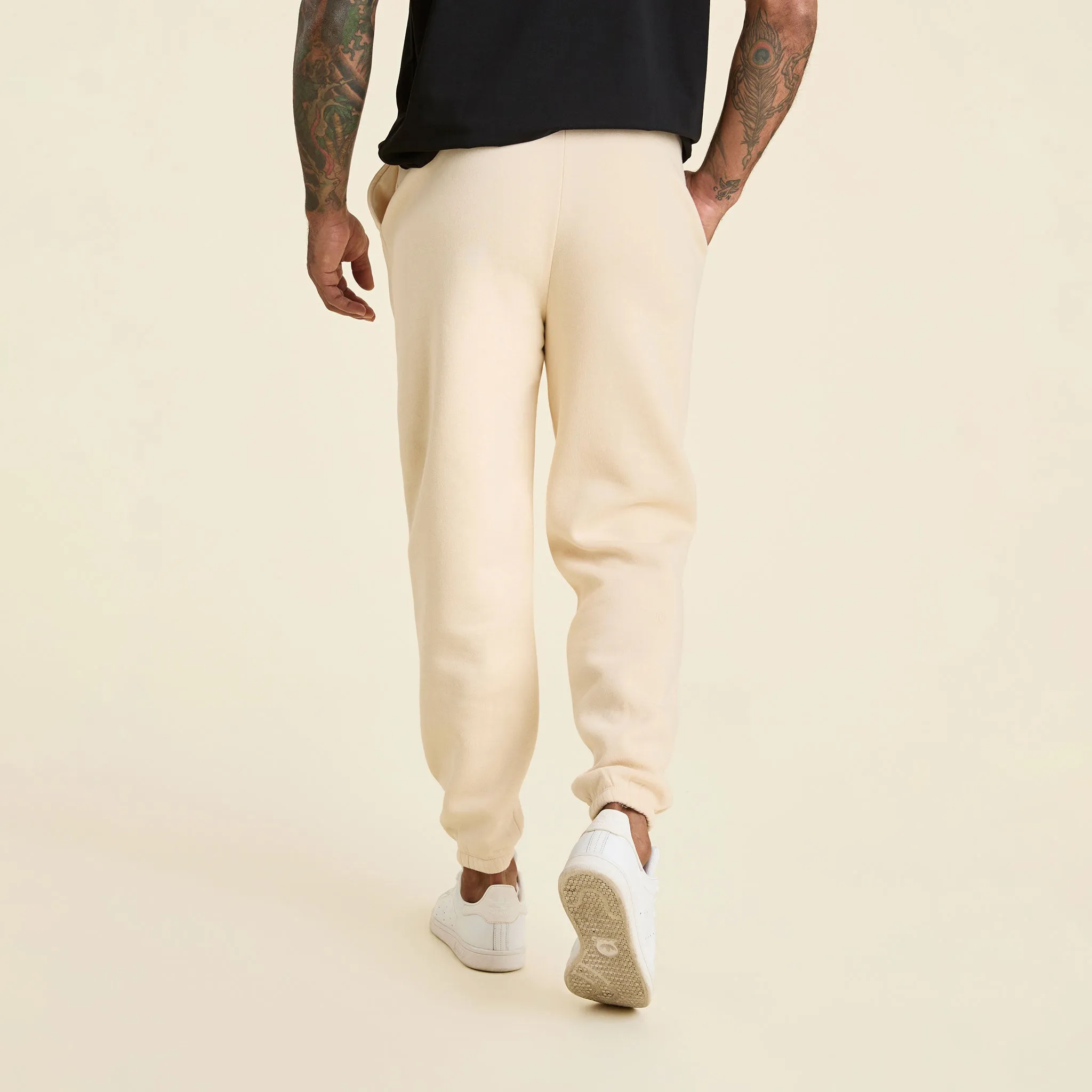 Men's Classic Sweatpants | Bone sold by nuuds product image thumbnail 4
