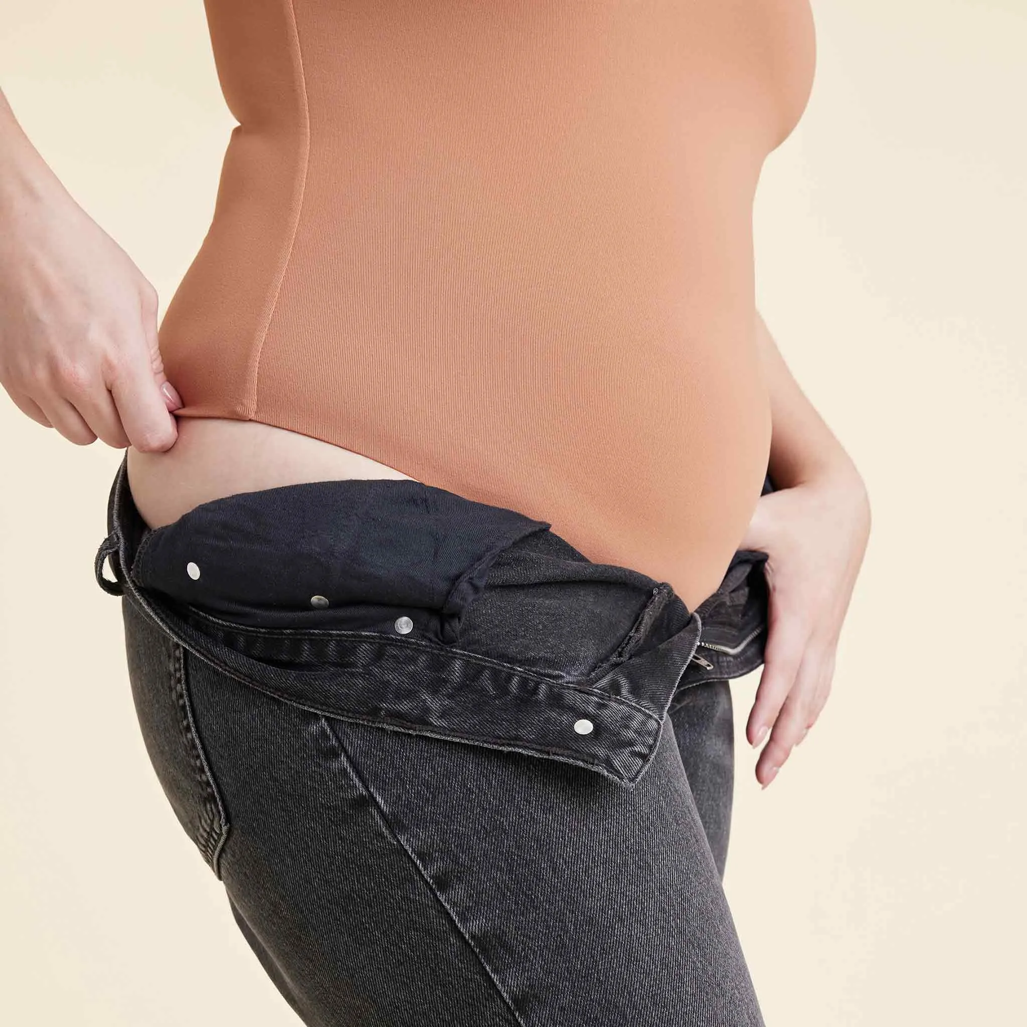 Seamless Scoop Tank Bodysuit | Clay sold by nuuds product image thumbnail 5