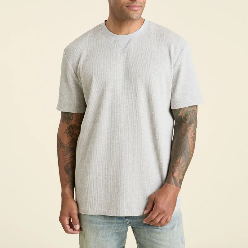 Waffle T-Shirt | Heather Grey sold by nuuds