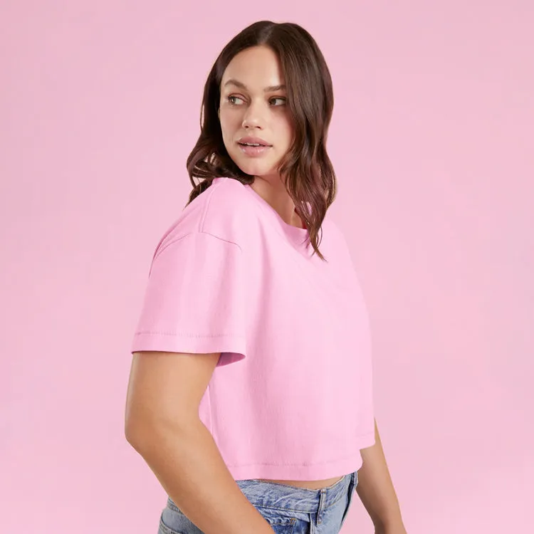 Vintage Cotton Cropped Tee | Bubblegum Pink sold by nuuds product image thumbnail 5
