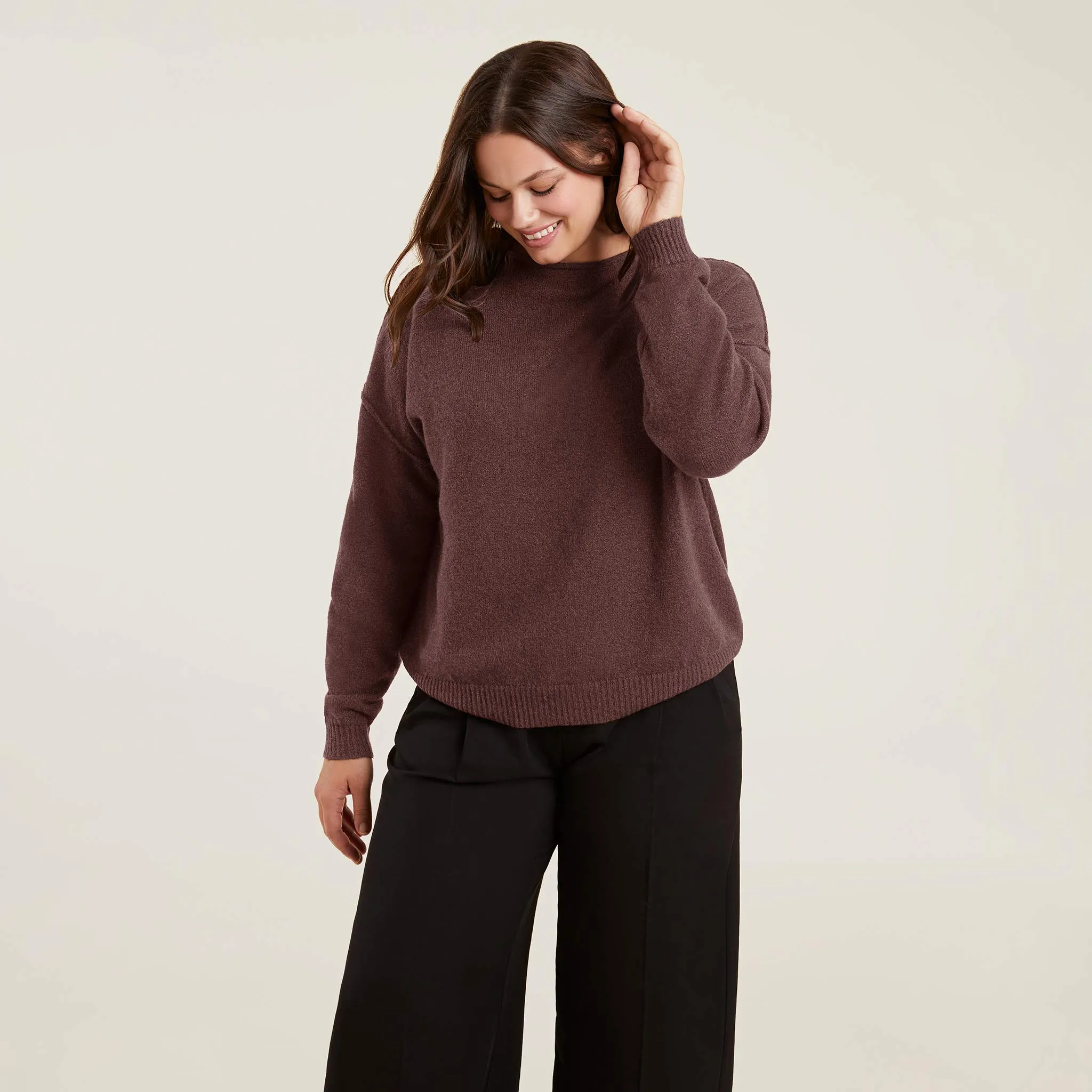 Cozy Knit Sweater | Coffee sold by nuuds