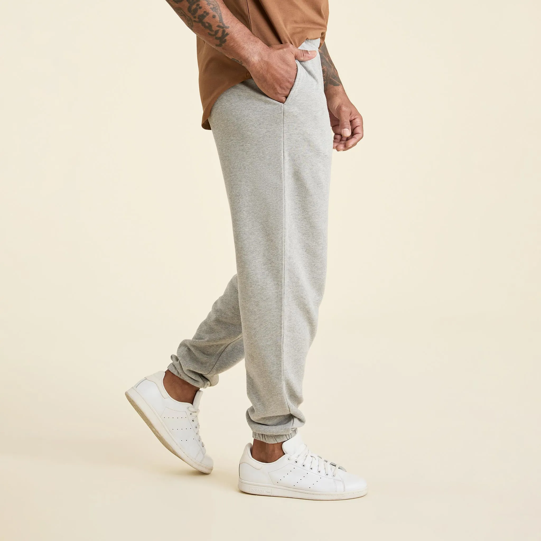 Men's Classic Sweatpants | Heather Grey sold by nuuds product image thumbnail 3