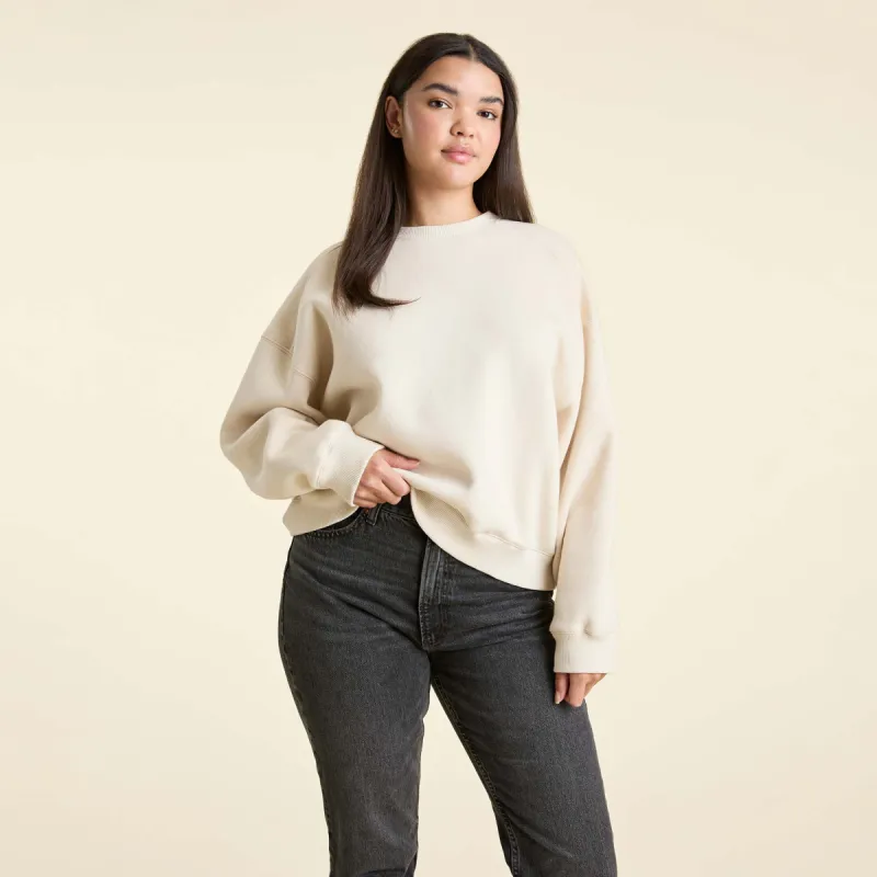 Classic Crewneck Sweatshirt | Bone sold by nuuds