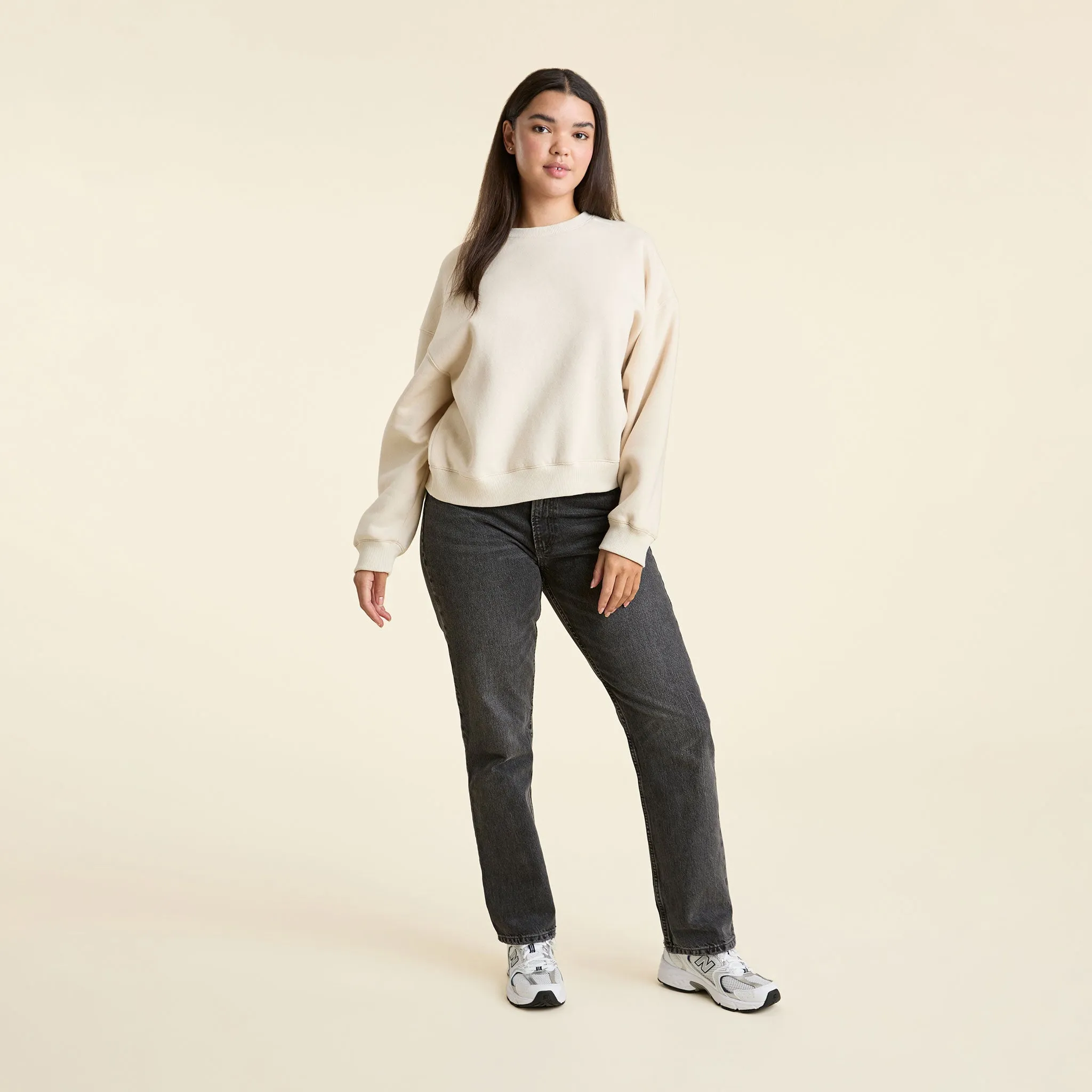 Classic Crewneck Sweatshirt | Bone sold by nuuds product image thumbnail 2