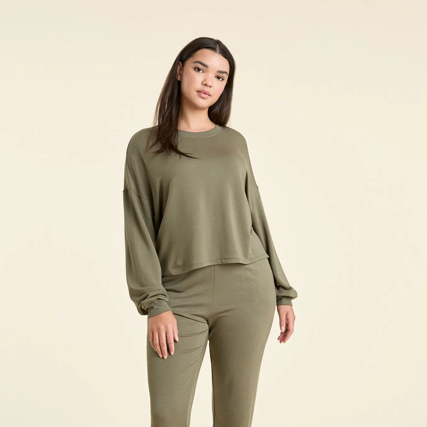 Lightweight Lounge Set | Olive sold by nuuds
