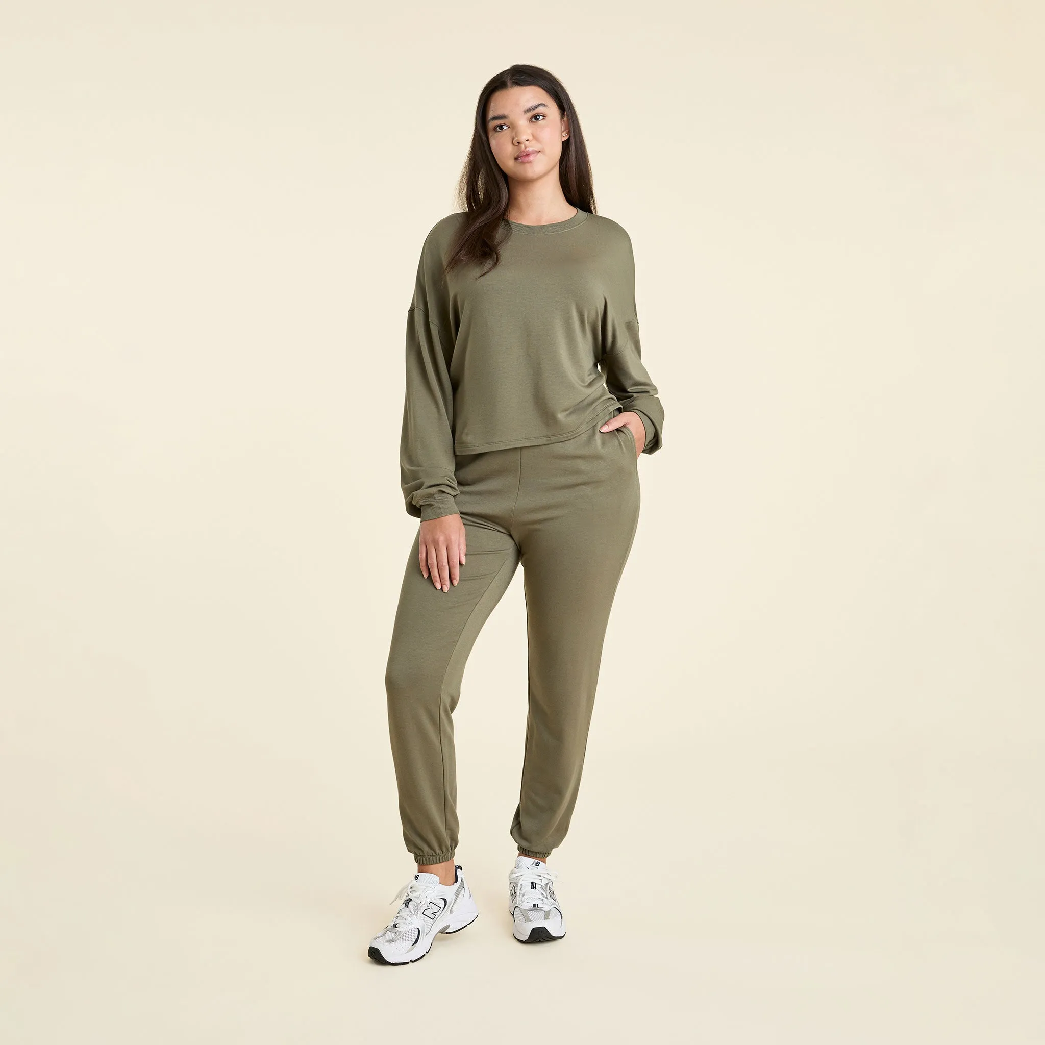 Lightweight Lounge Set | Olive sold by nuuds product image thumbnail 2