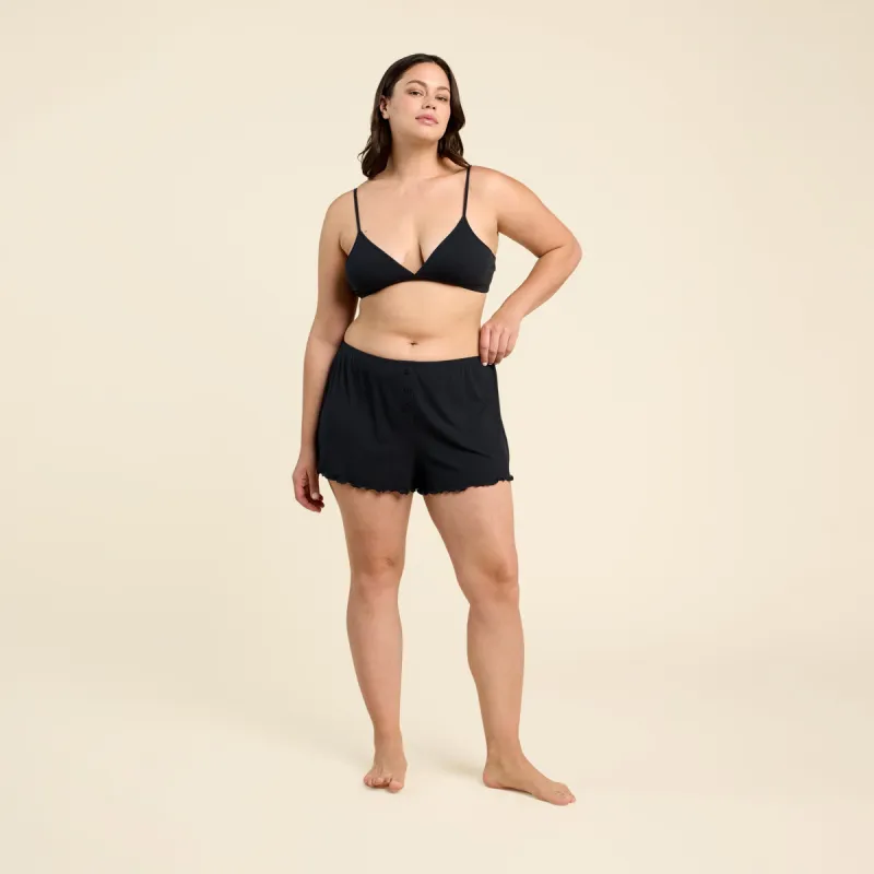 Mini Rib Bralette sold by nuuds