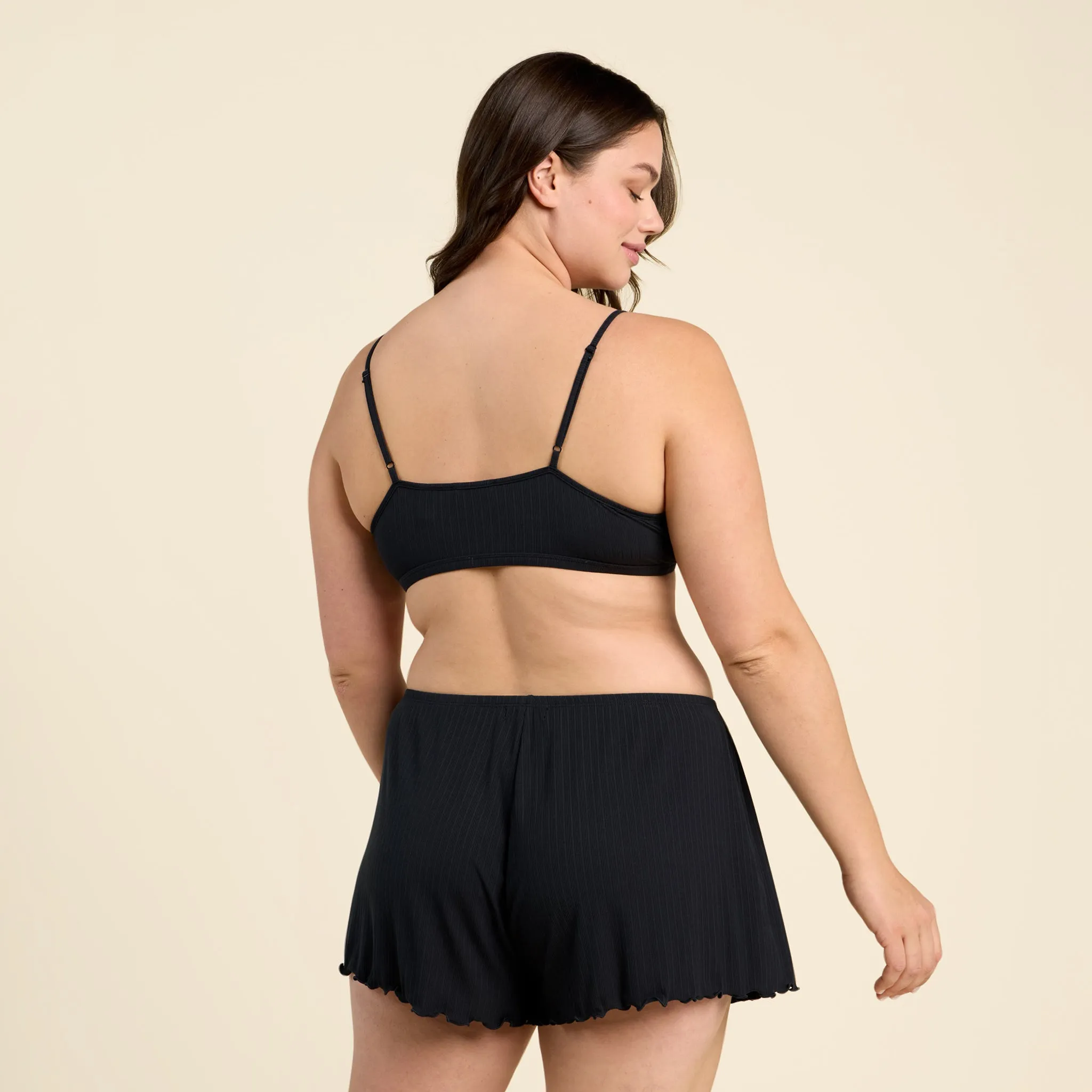 Mini Rib Bralette sold by nuuds product image thumbnail 2