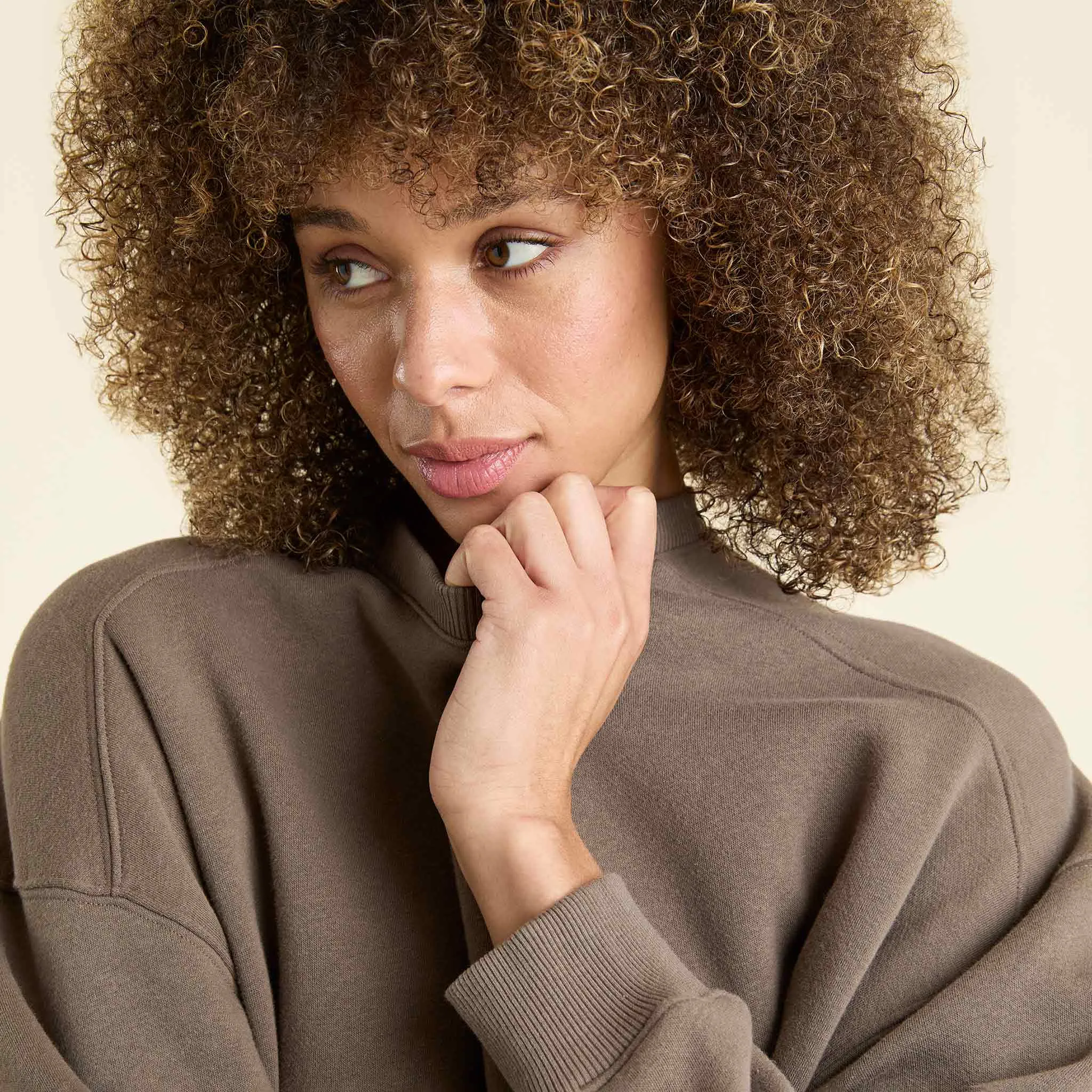 Classic Crewneck Sweatshirt | Mocha sold by nuuds product image thumbnail 5