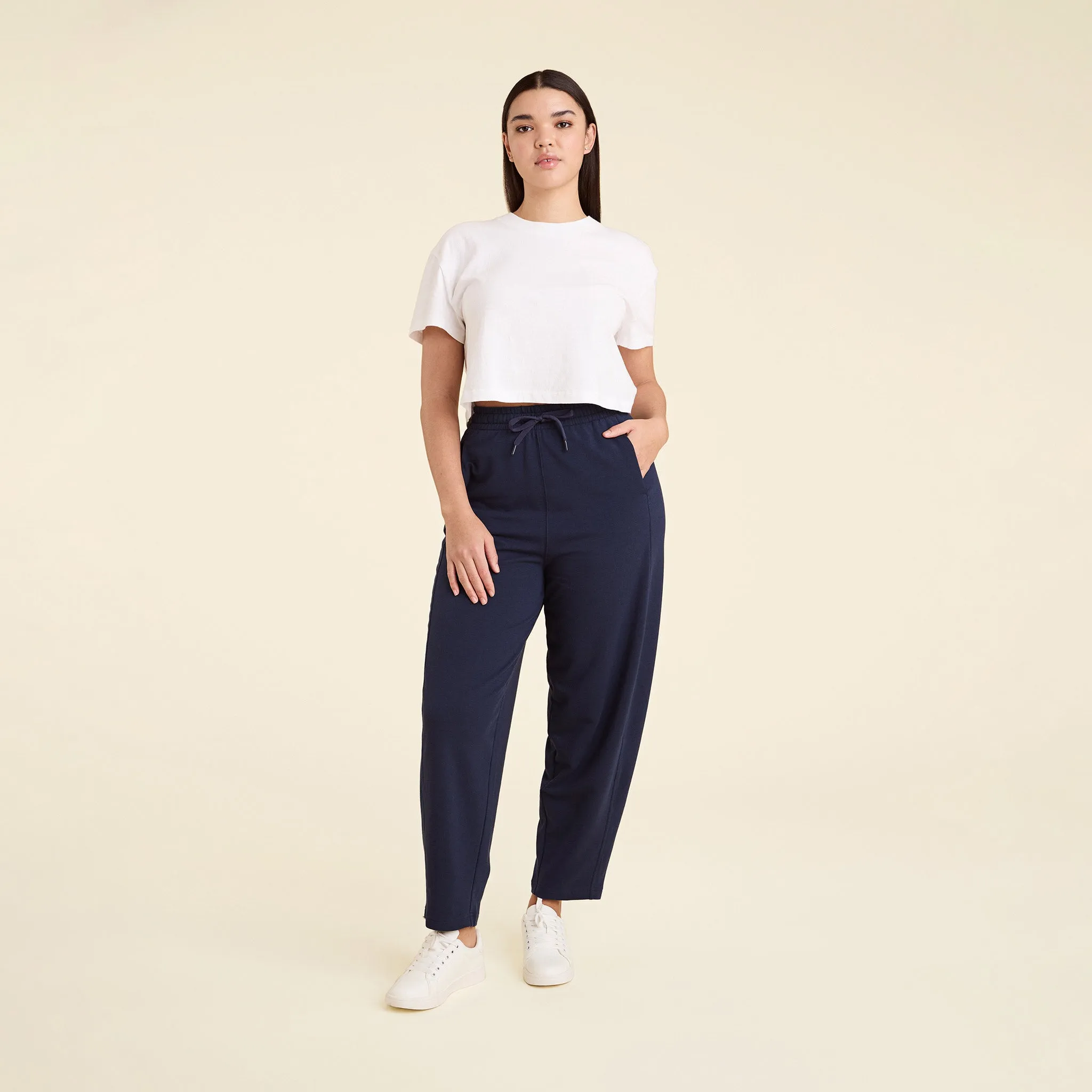 CloudTech Boyfriend Pant | Navy sold by nuuds product image thumbnail 2