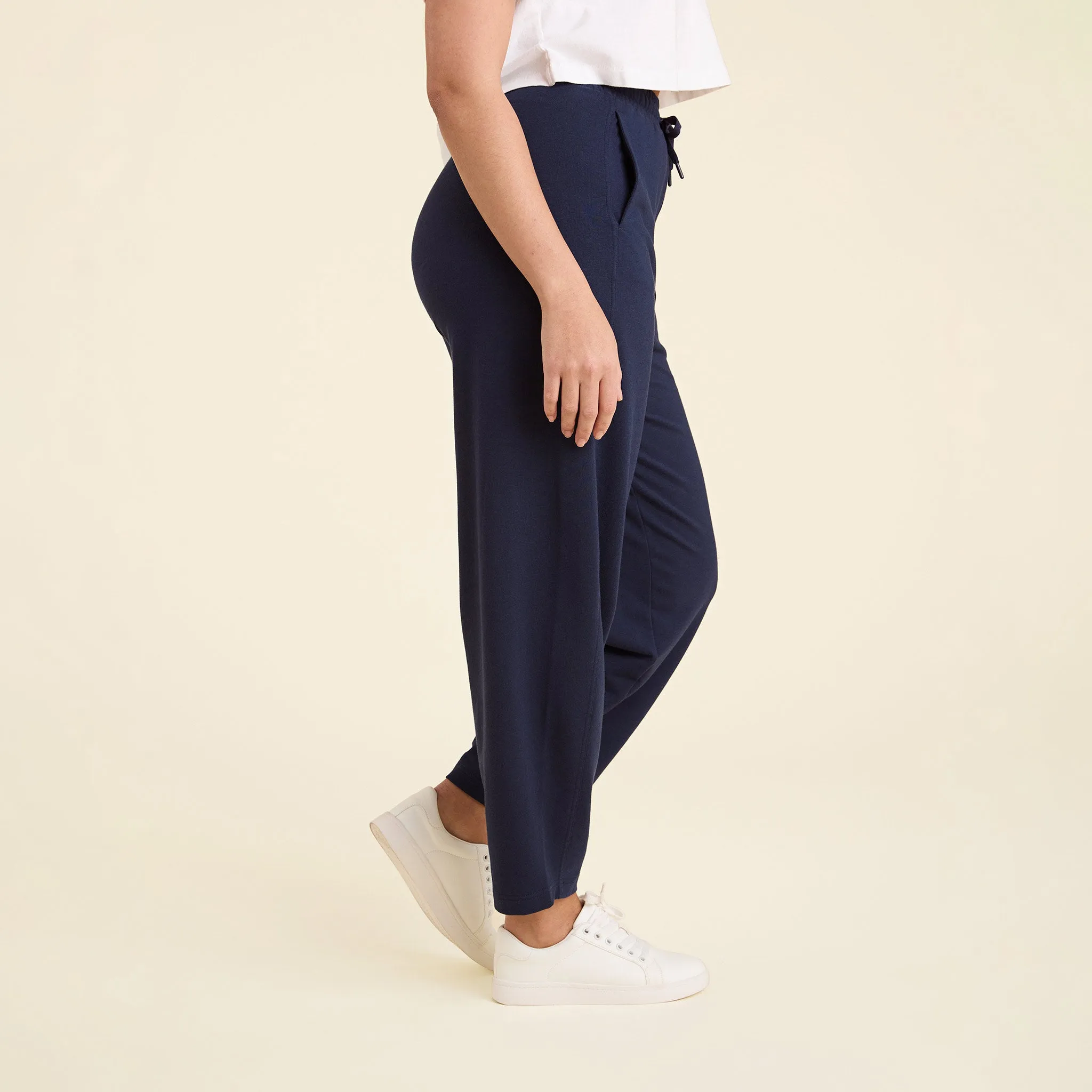 CloudTech Boyfriend Pant | Navy sold by nuuds product image thumbnail 3
