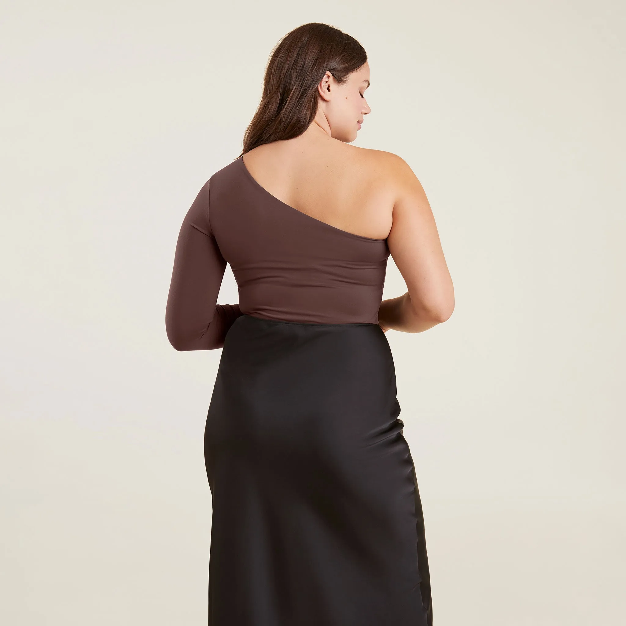 One Shoulder Bodysuit | Coffee sold by nuuds product image thumbnail 4