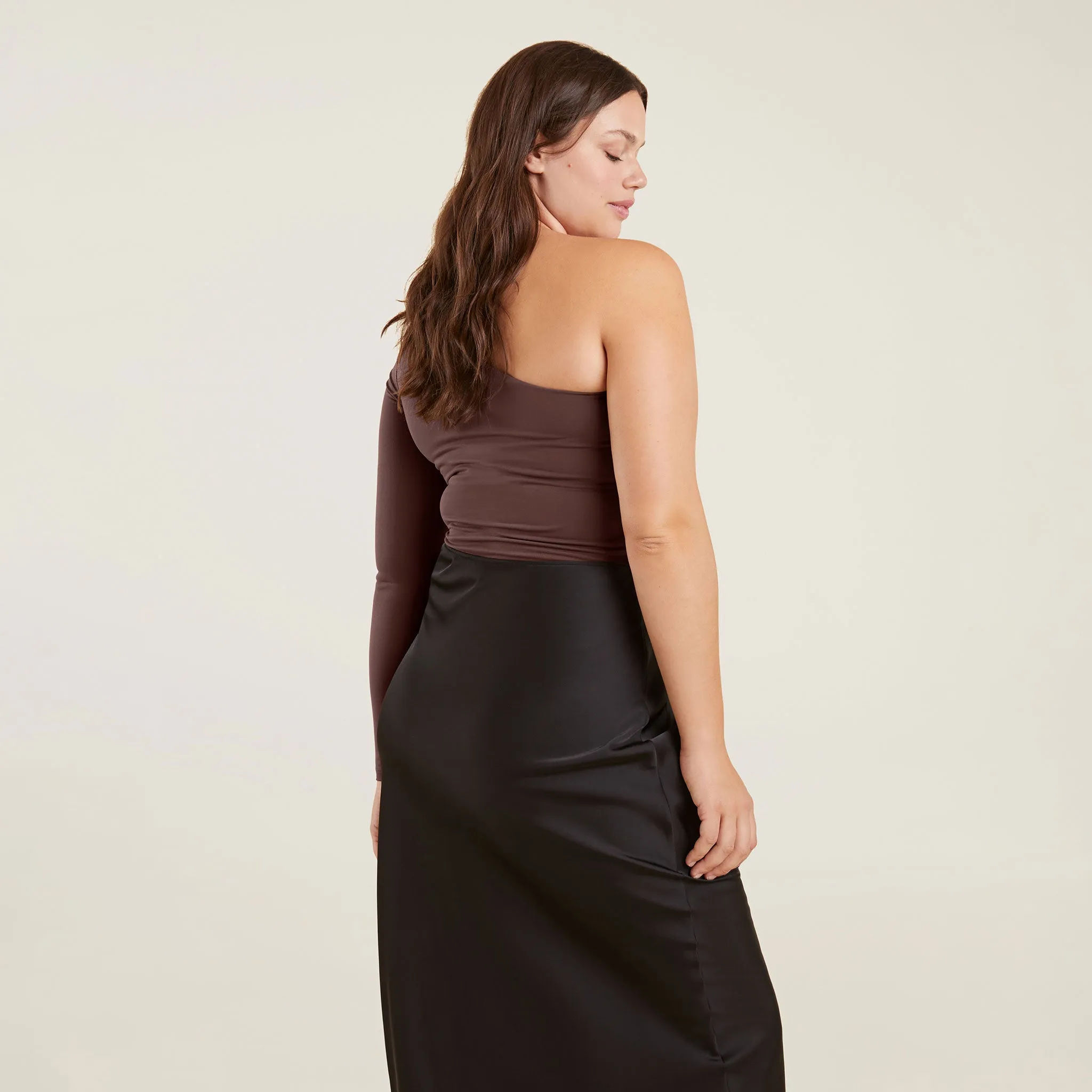 One Shoulder Bodysuit | Coffee sold by nuuds product image thumbnail 5