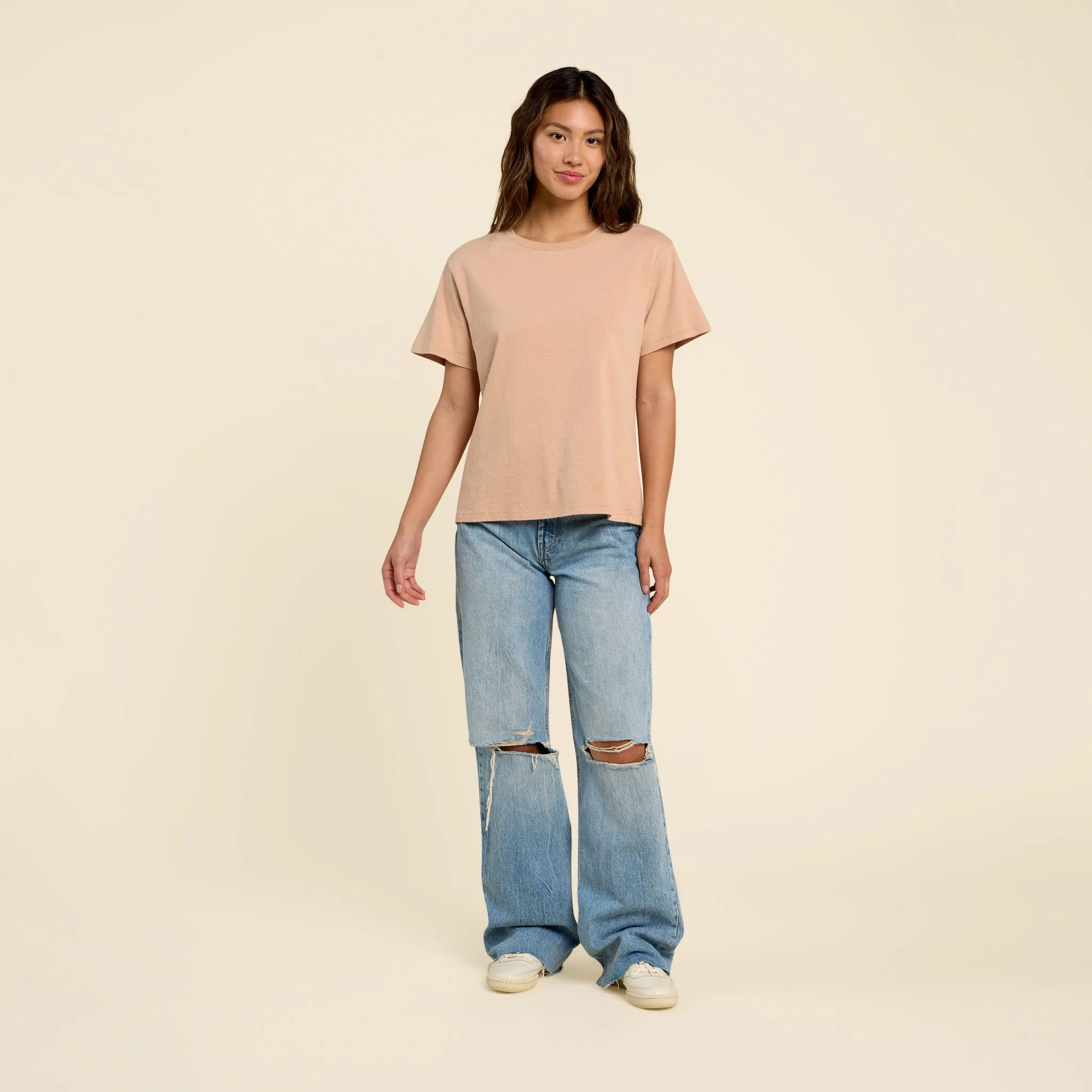 Vintage Cotton Everyday T-Shirt | Sand sold by nuuds product image thumbnail 2
