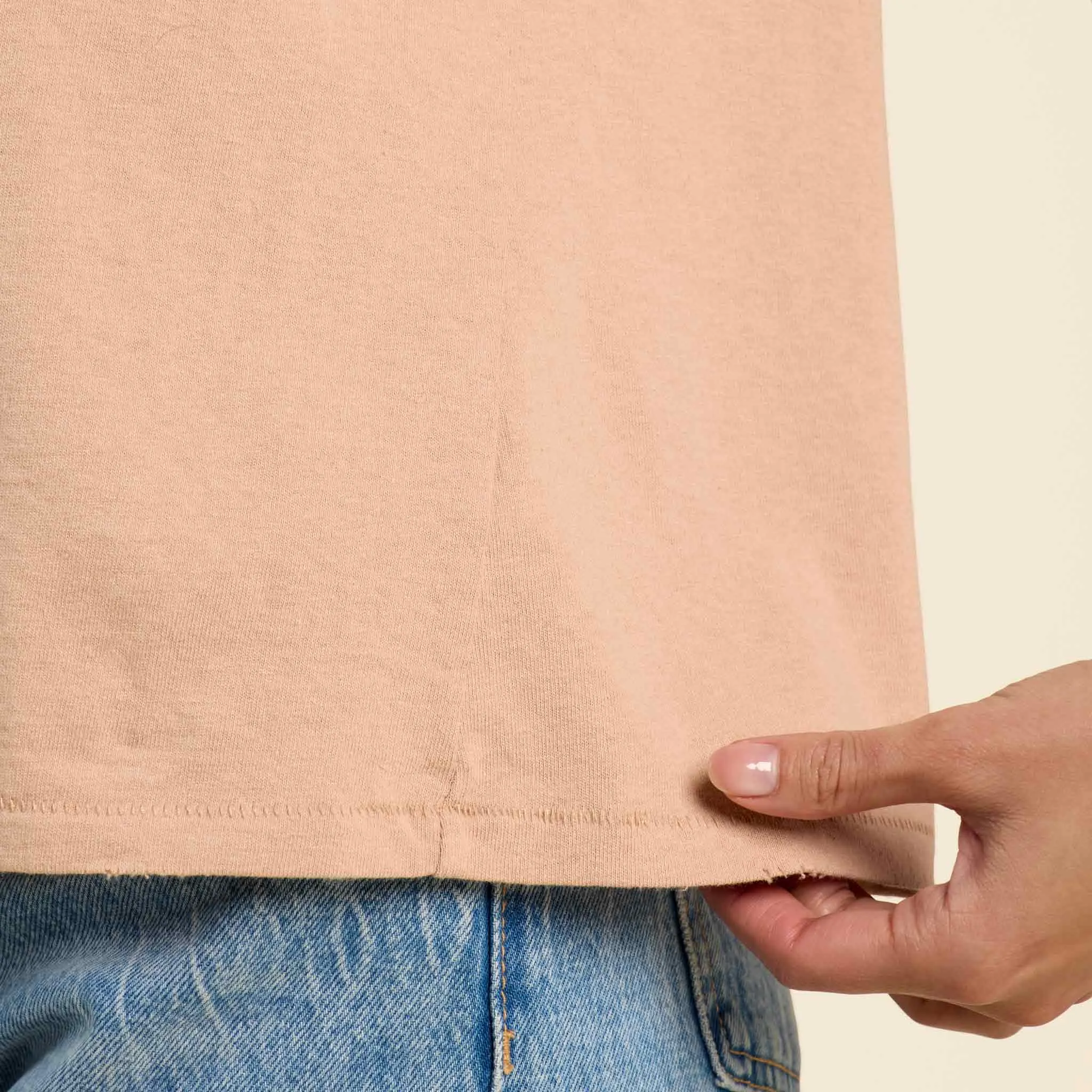 Vintage Cotton Everyday T-Shirt | Sand sold by nuuds product image thumbnail 5