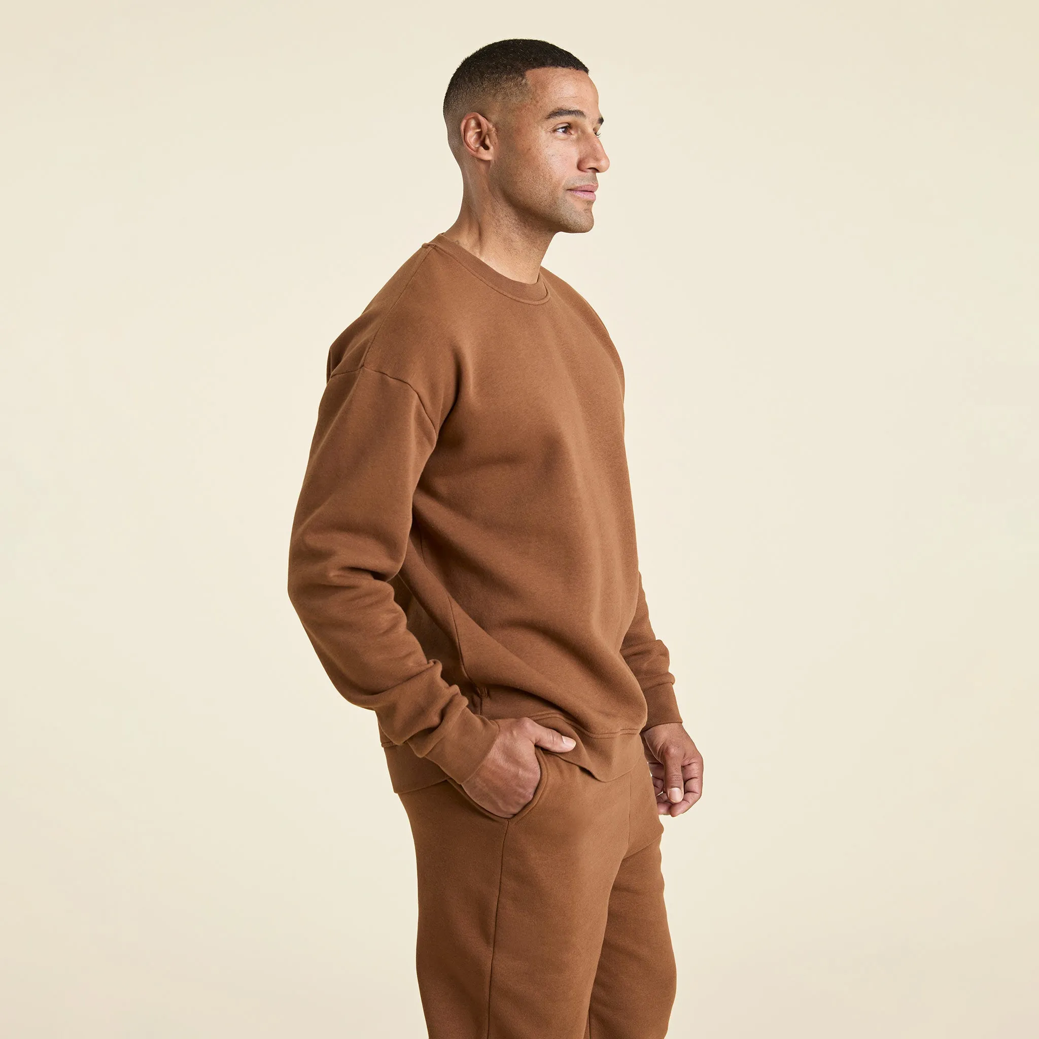 Men's Classic Crewneck Sweatshirt | Chocolate sold by nuuds product image thumbnail 3
