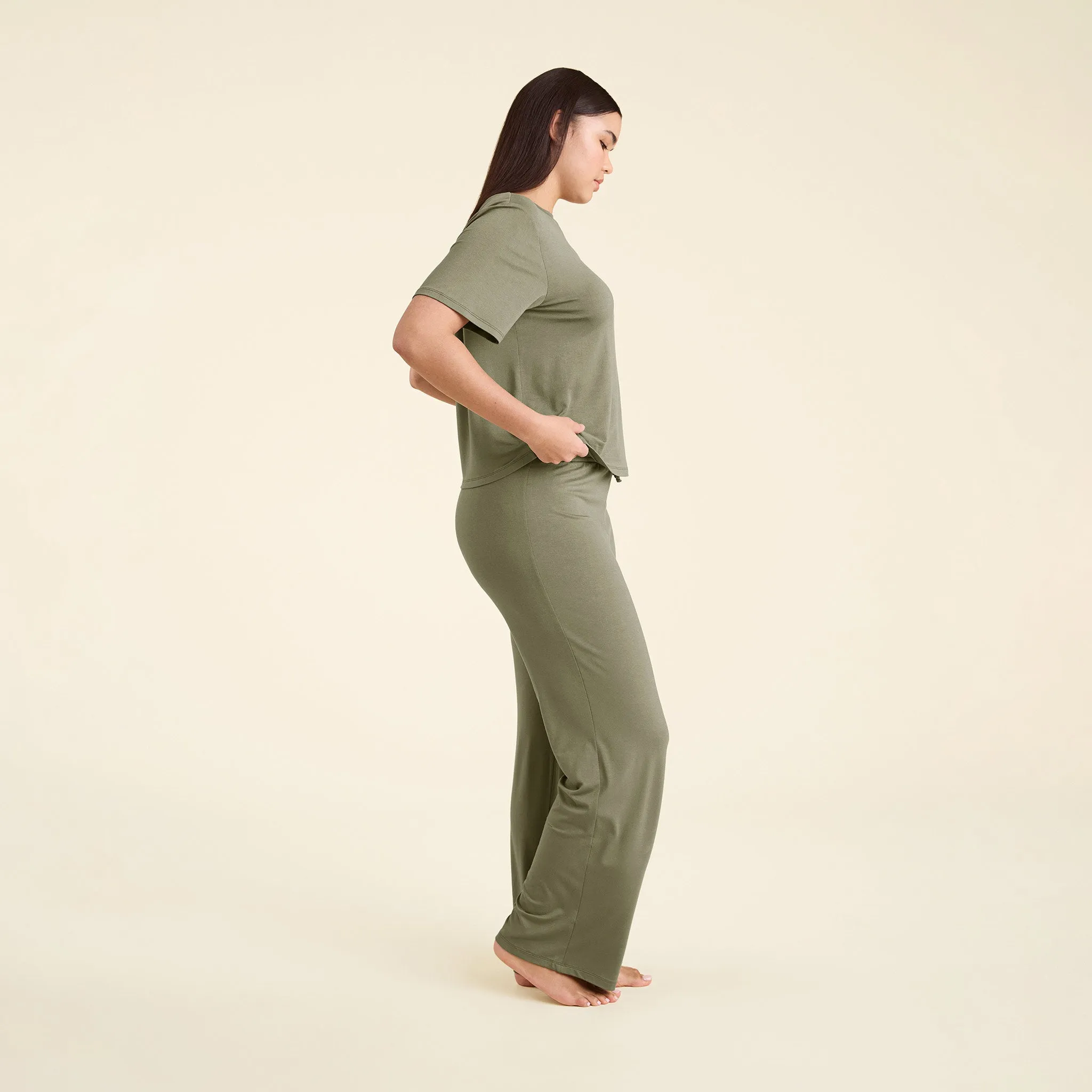 Pajama Set | Olive sold by nuuds product image thumbnail 3