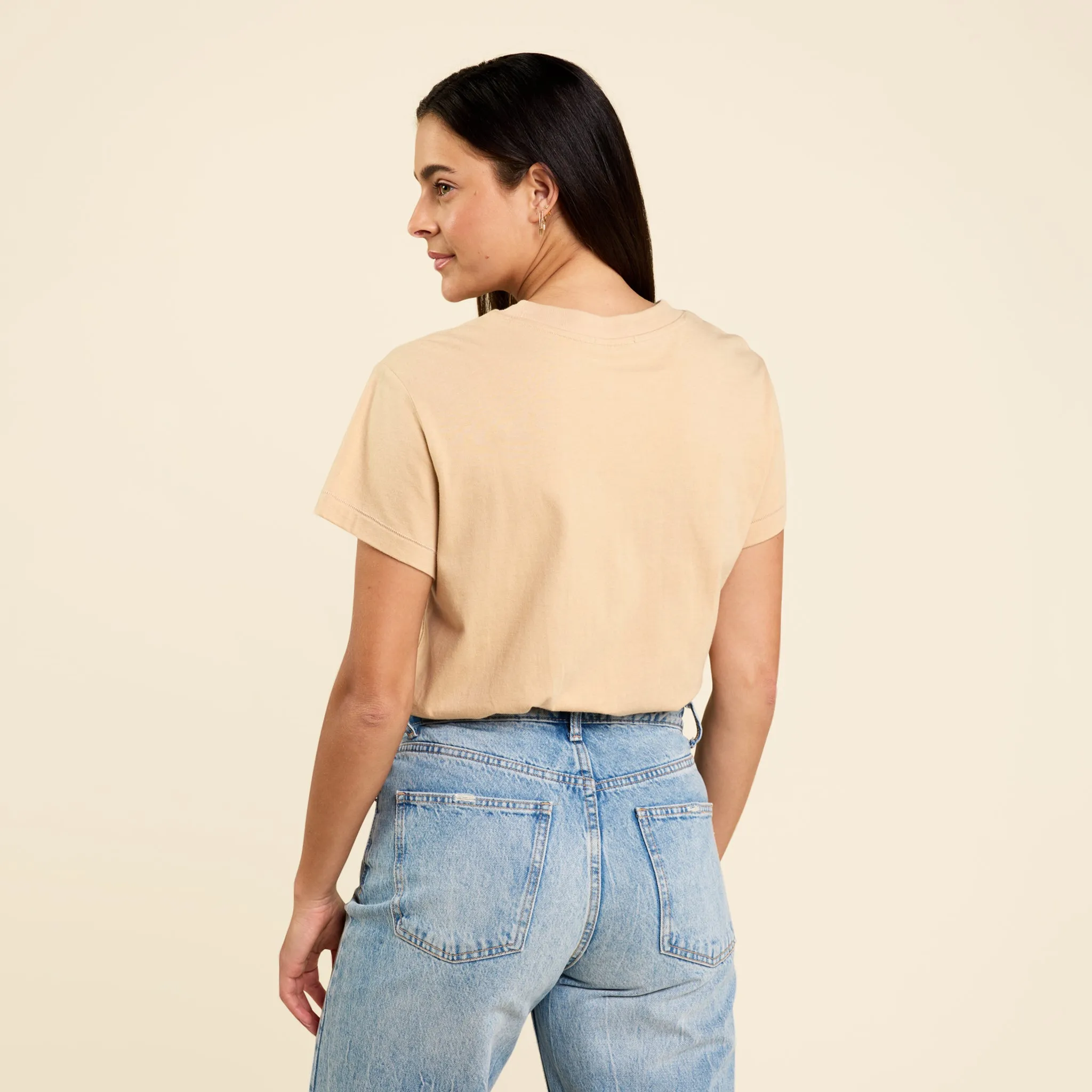 Soft Cotton Everyday T-Shirt Bodysuit | Oat sold by nuuds product image thumbnail 4