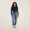 Cotton Stretch Long Sleeve Crewneck Bodysuit | Black sold by nuuds