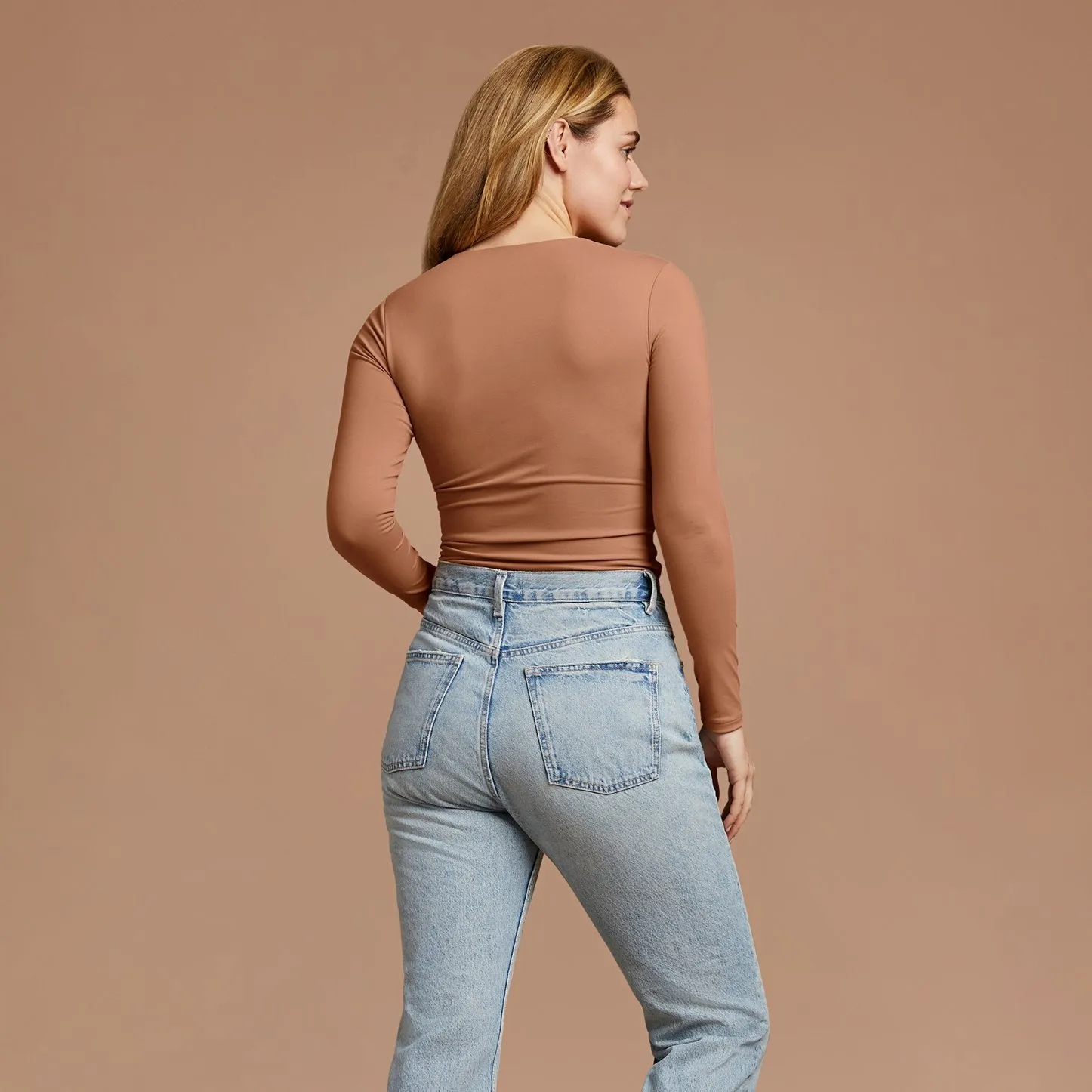 Seamless Long Sleeve Shirt | Clay sold by nuuds product image thumbnail 3