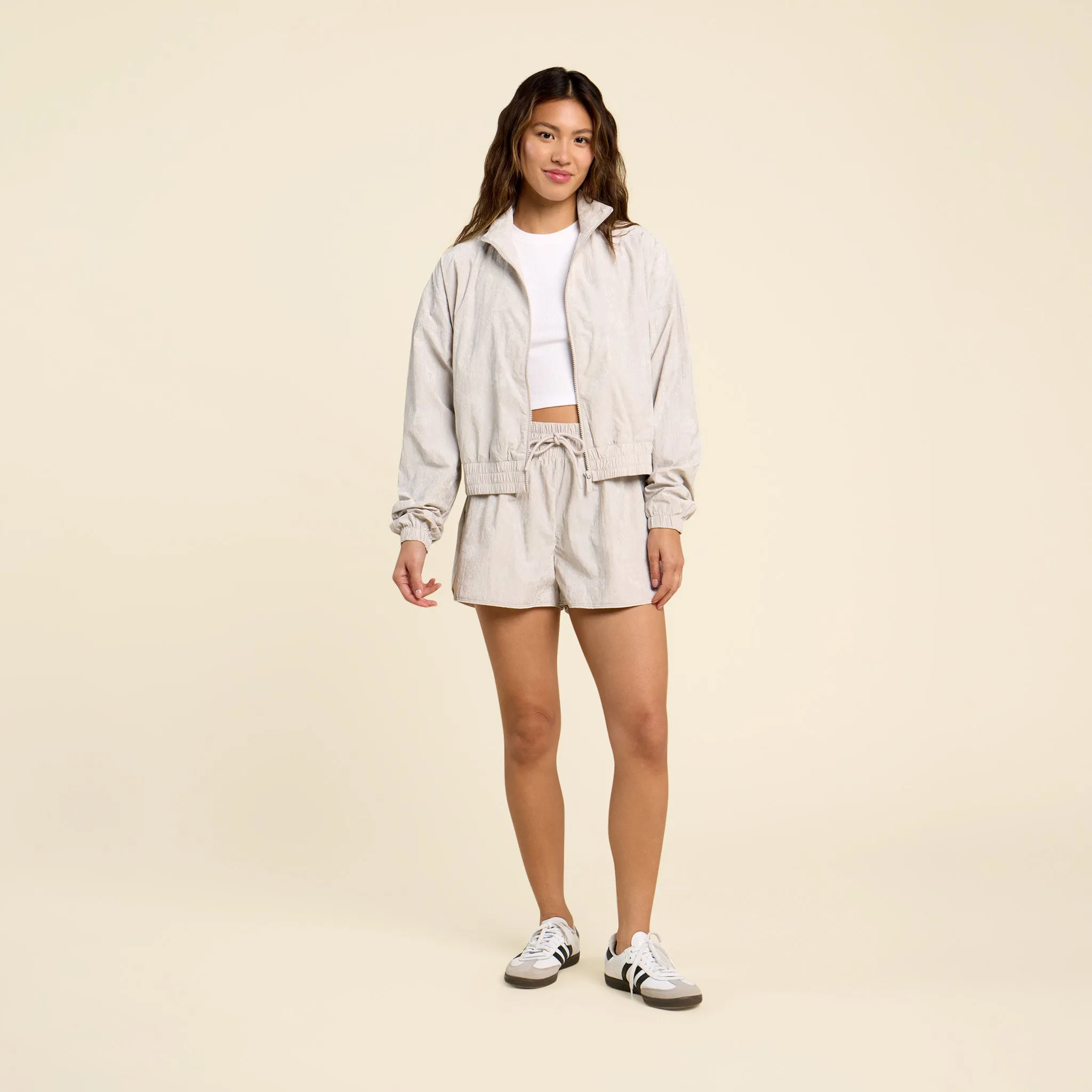 Retro Windbreaker | Pebble sold by nuuds product image thumbnail 2